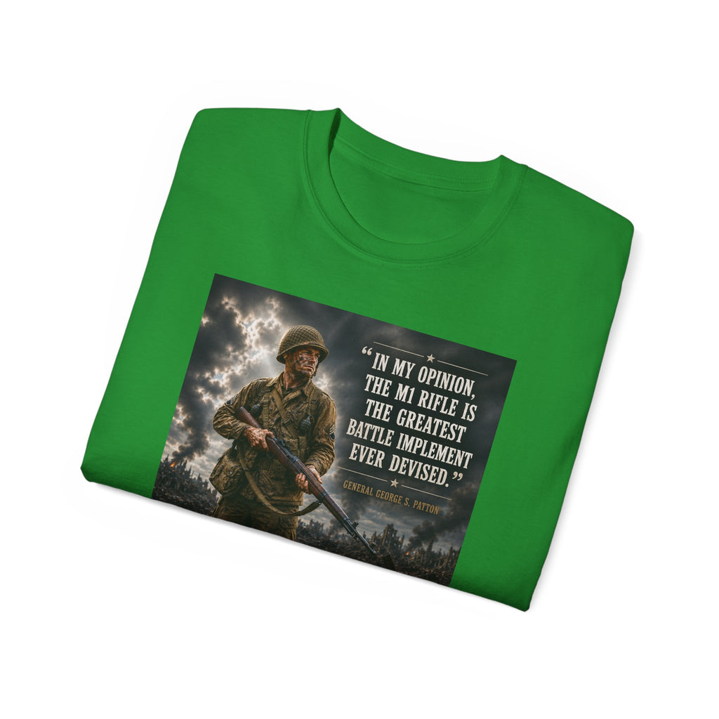 Soldier with Rifle Quote T-Shirt | Military Vintage Warfare Tee
