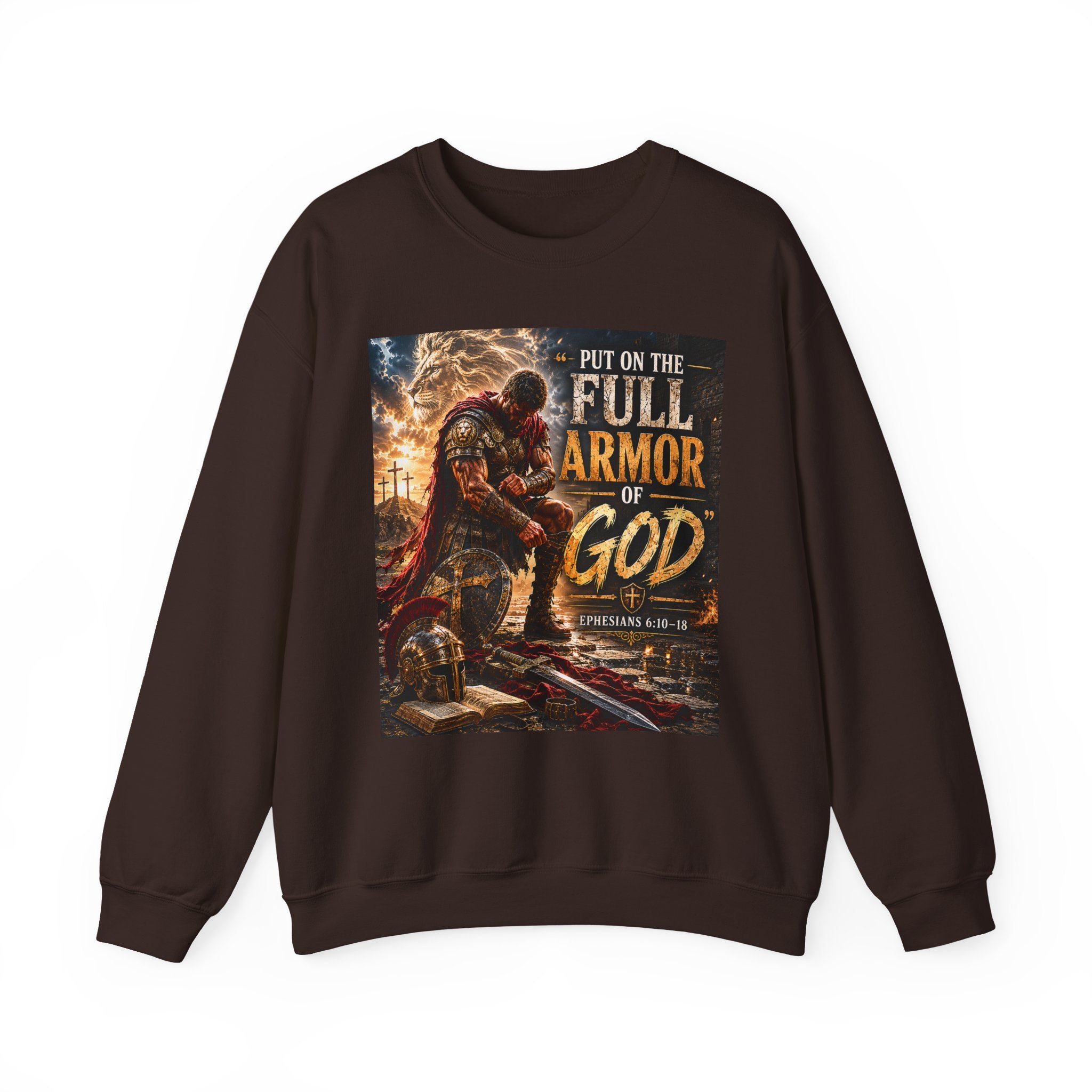 Full Armor of God sweatshirt | Christian faith scripture design