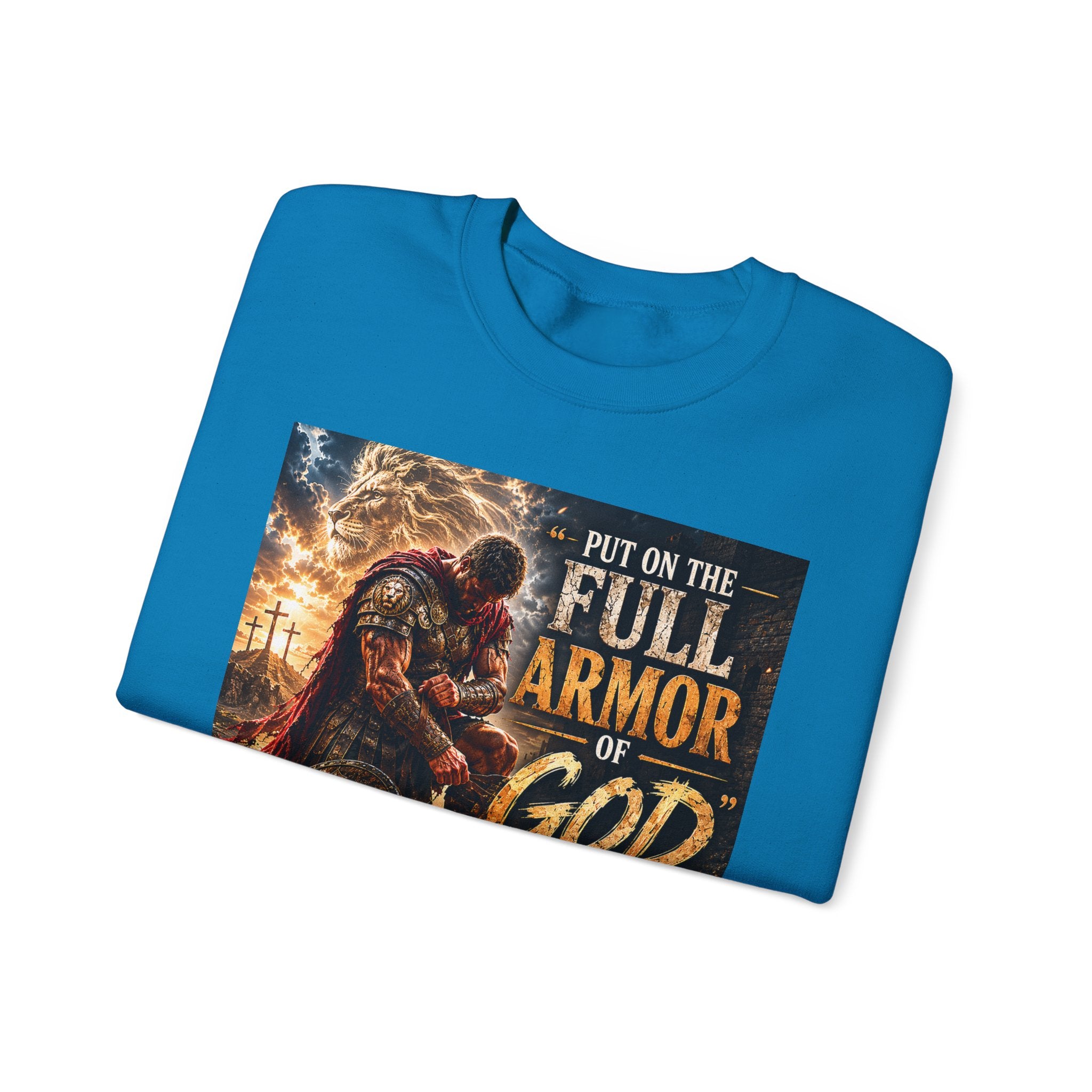 Full Armor of God sweatshirt | Christian faith scripture design