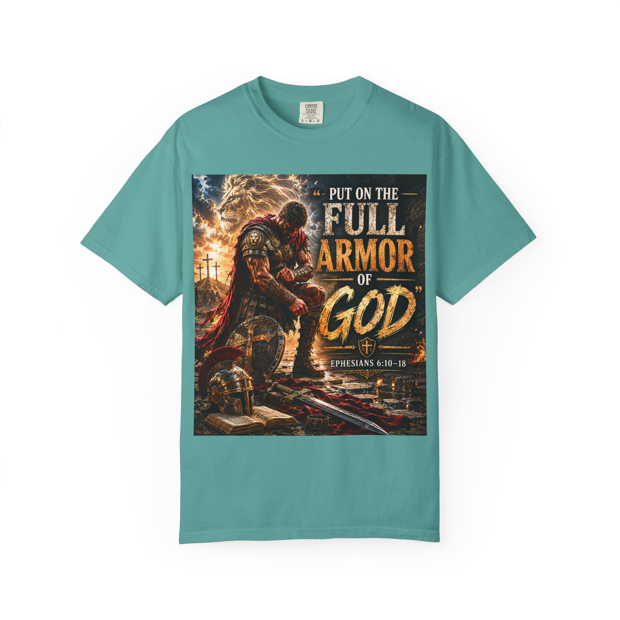 Christian Armor T-Shirt — "Put On The Full Armor of God" Faith Tee