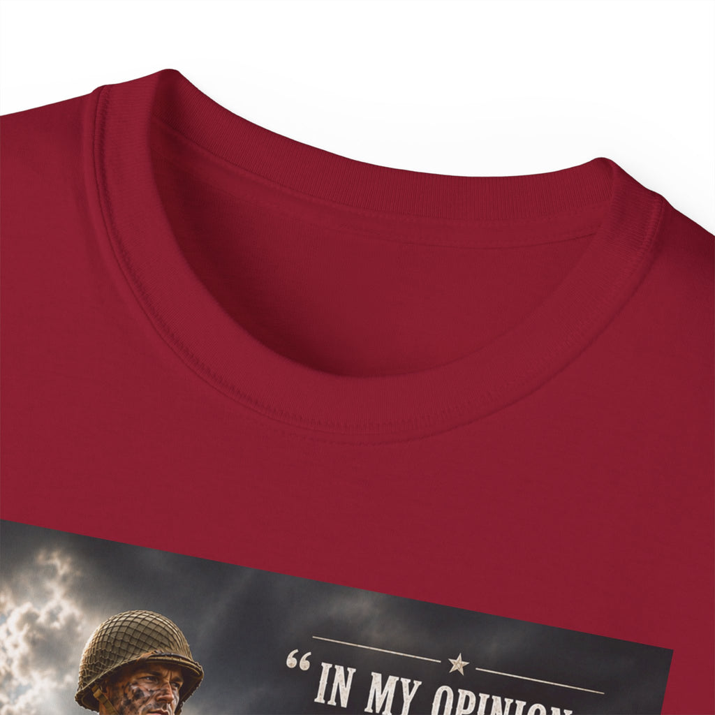 Soldier with Rifle Quote T-Shirt | Military Vintage Warfare Tee