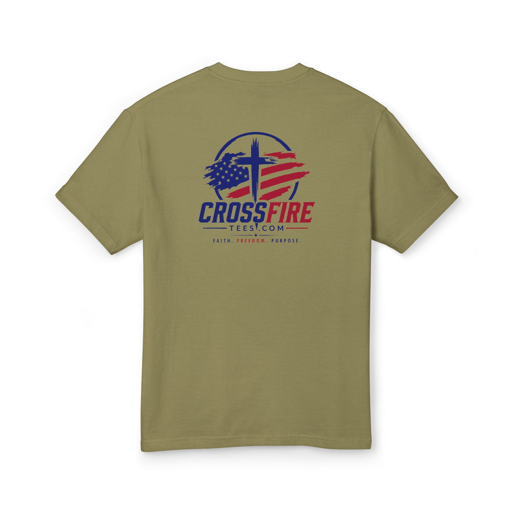 Soul Food Holy Bible graphic Tee | Crossfire American flag back