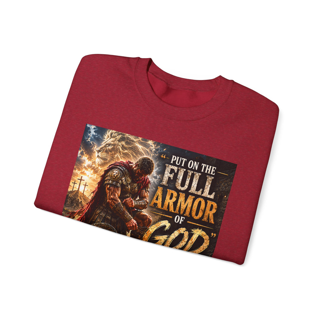 Full Armor of God sweatshirt | Christian faith scripture design