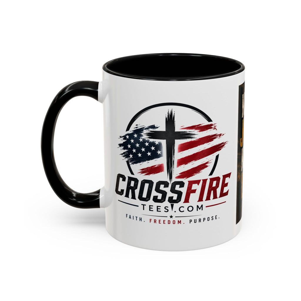 Know Jesus Know Life mug | Christian cross accent coffee mug