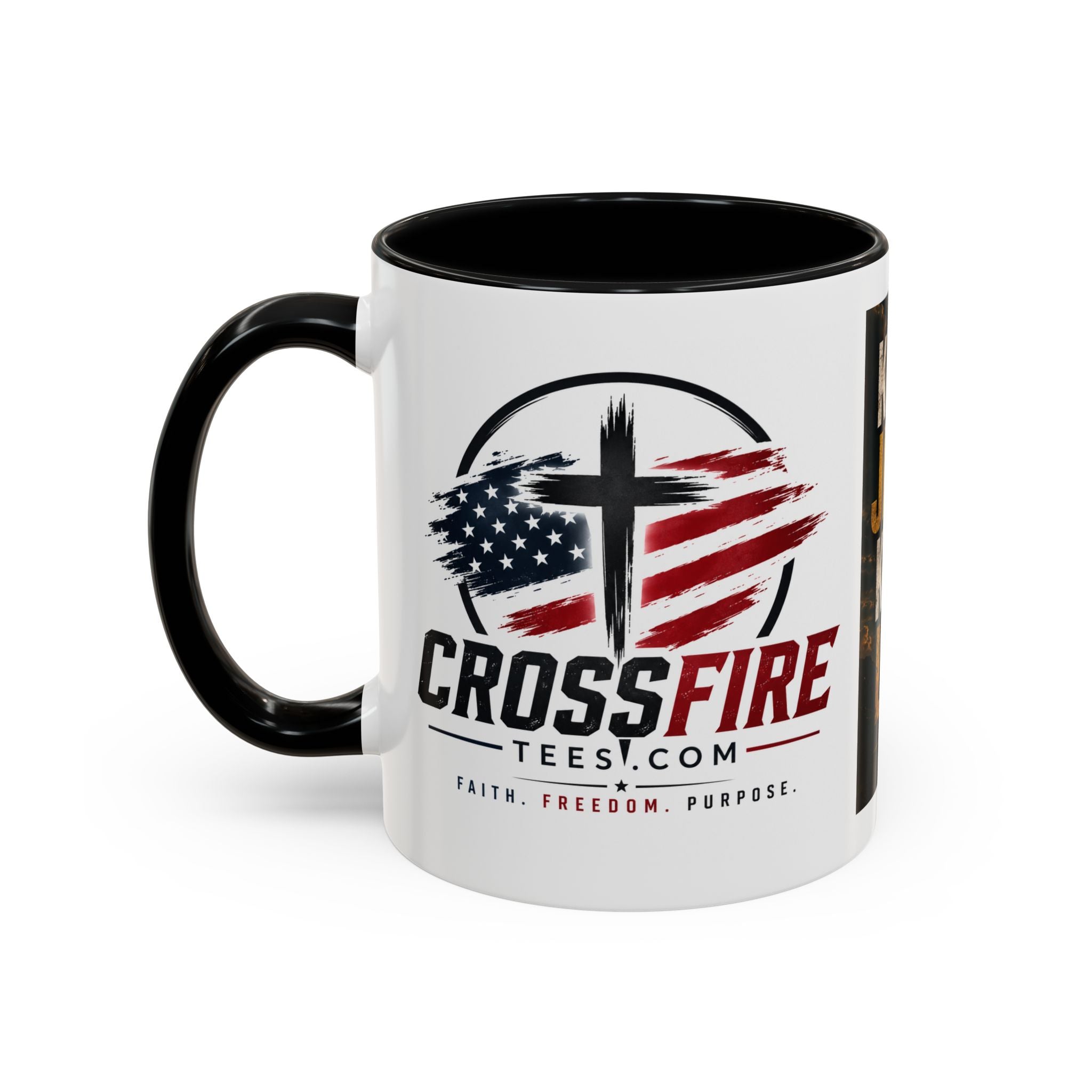 Know Jesus Know Life mug | Christian cross accent coffee mug