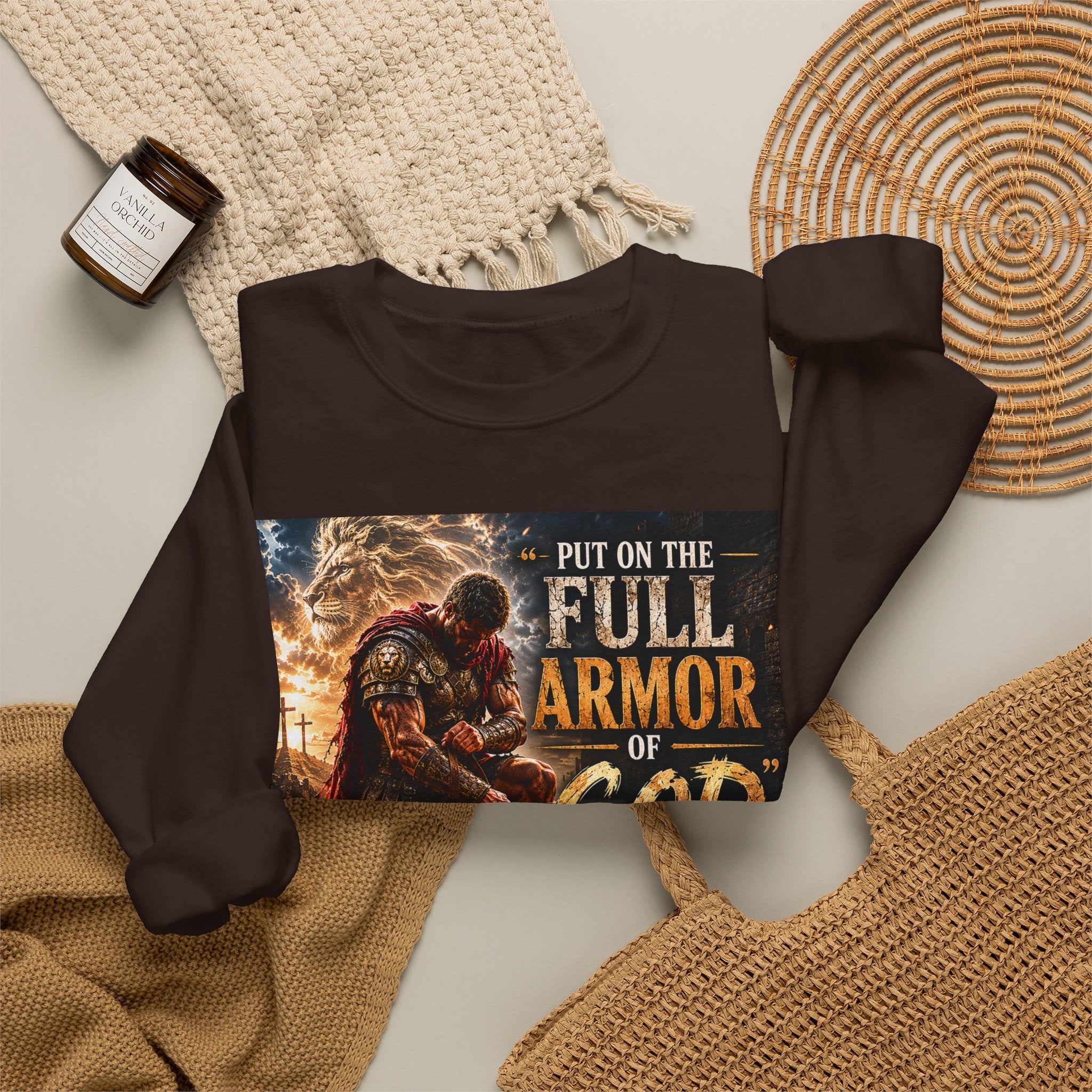 Full Armor of God sweatshirt | Christian faith scripture design