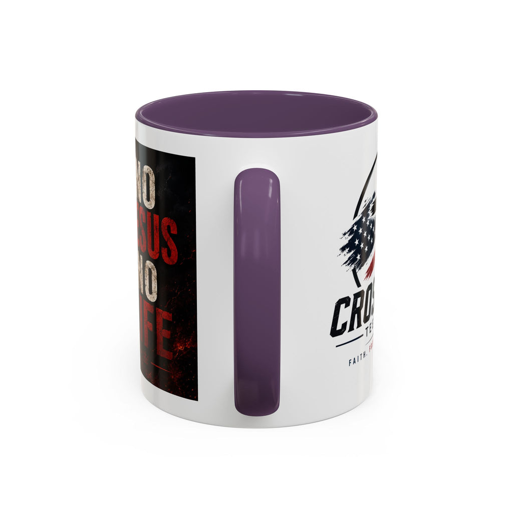 Know Jesus Know Life mug | Christian cross accent coffee mug