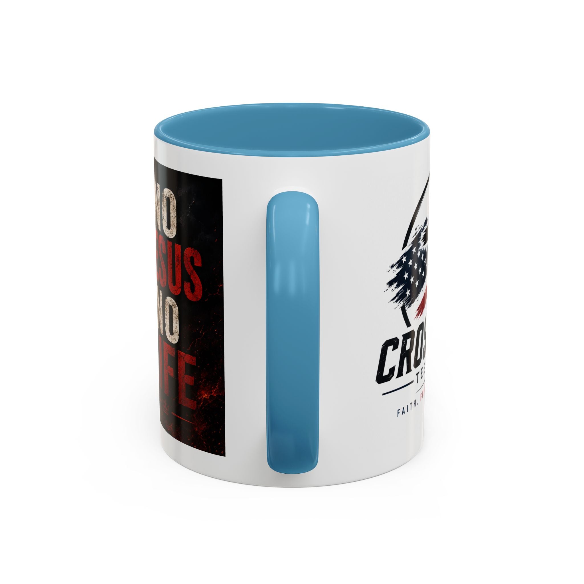 Know Jesus Know Life mug | Christian cross accent coffee mug