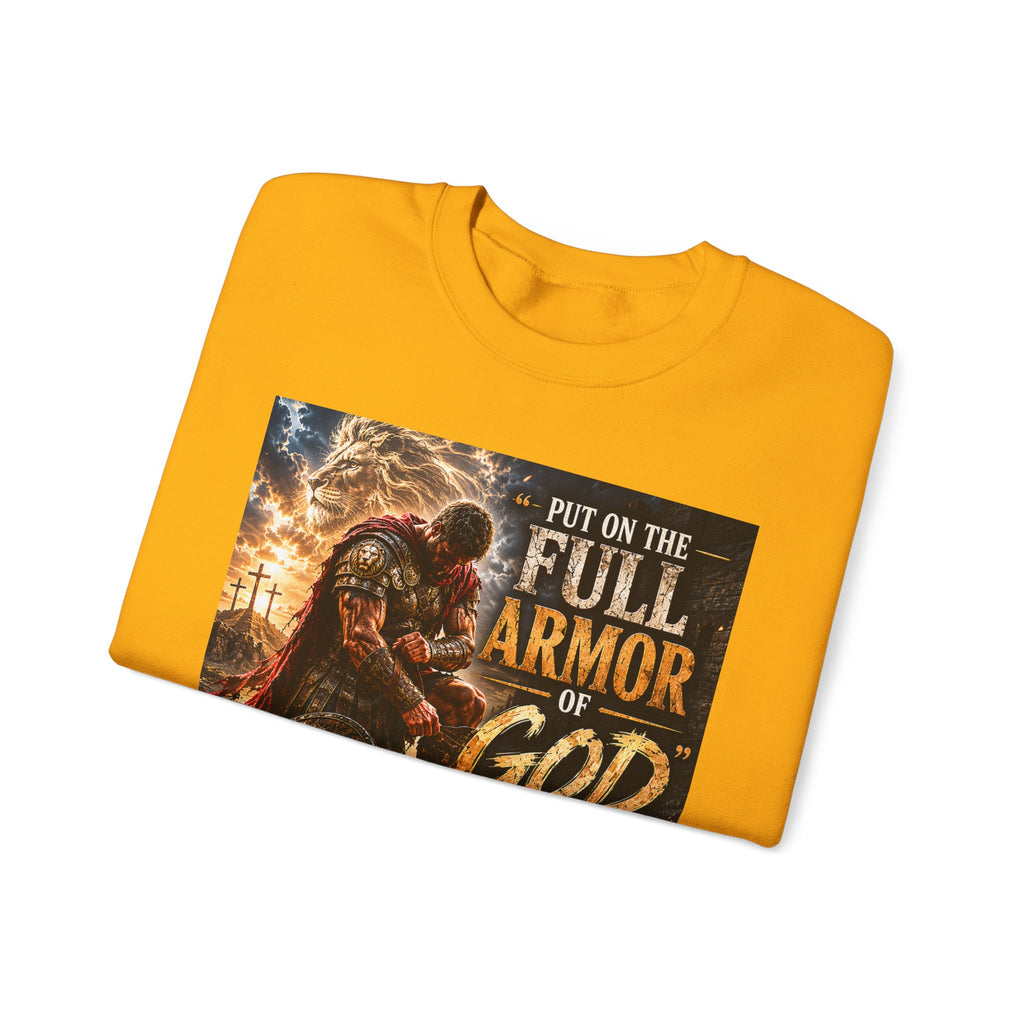 Full Armor of God sweatshirt | Christian faith scripture design