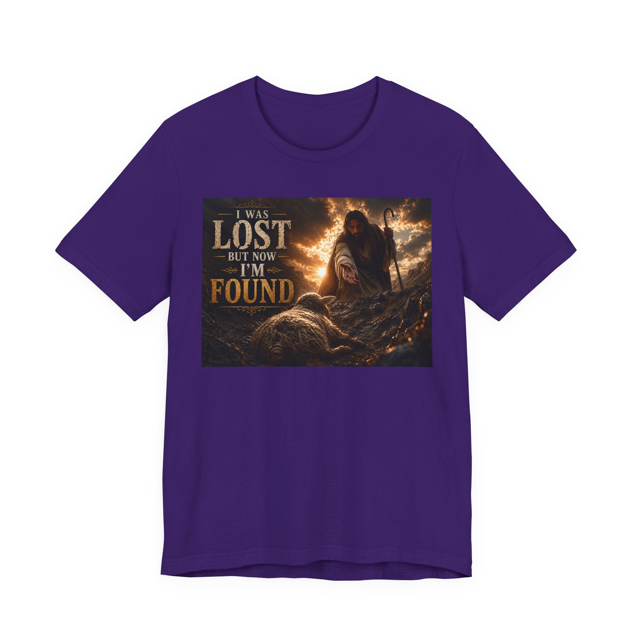 I Was Lost But Now I'm Found T-Shirt | Christian Jesus Faith Tee