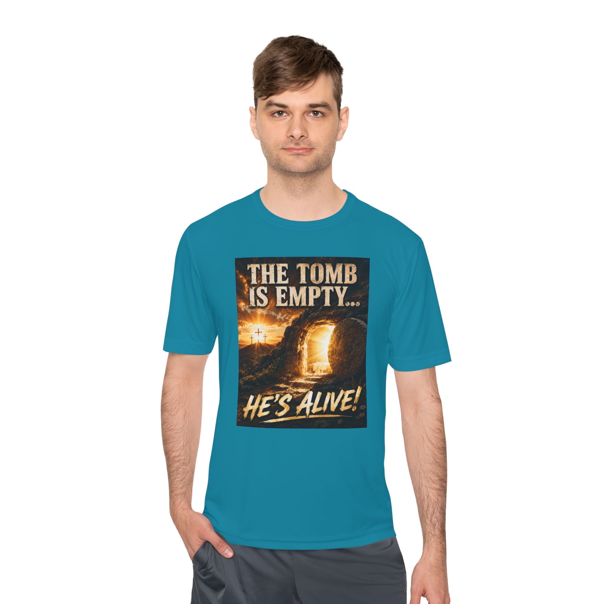 He’s Alive! Resurrection Tee — Christian Easter Shirt