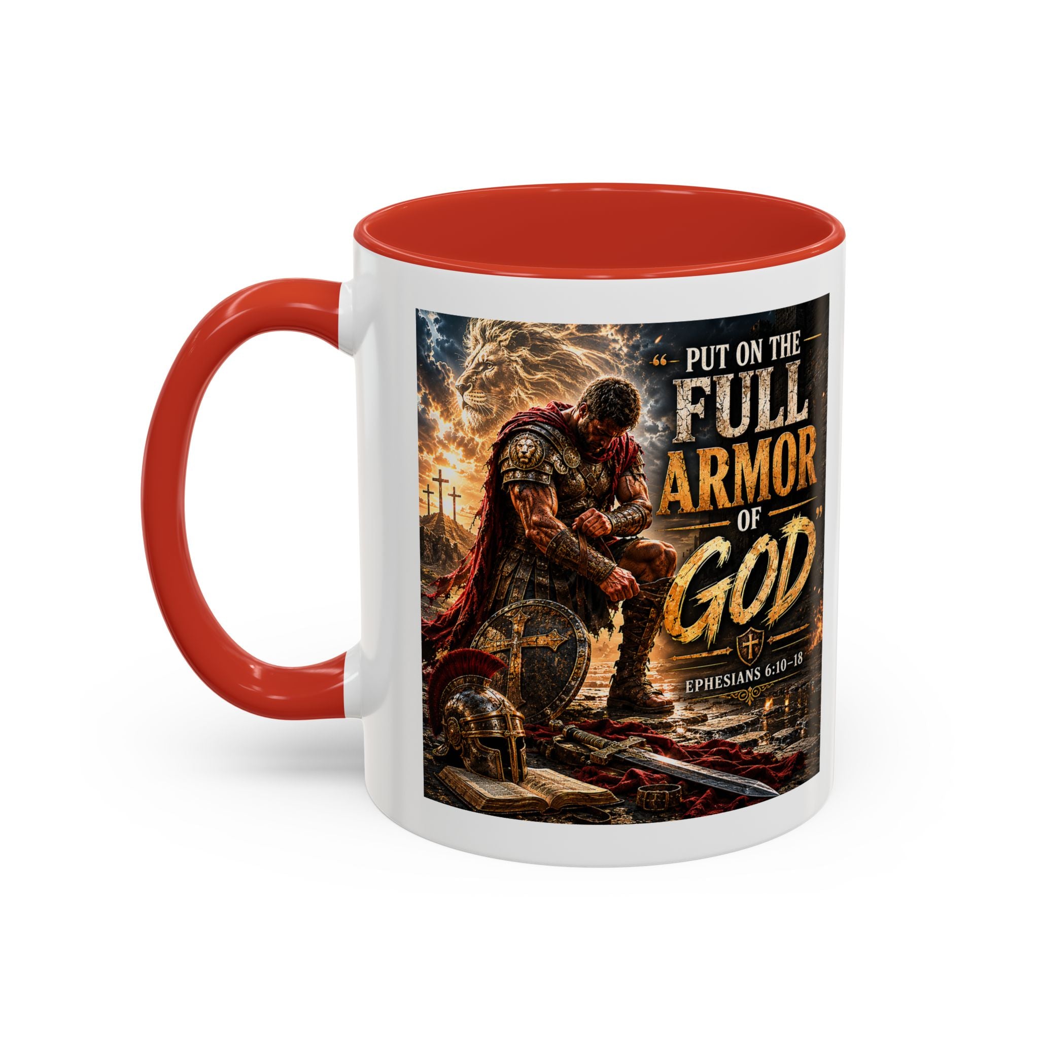 Put on the Armor of God Accent Coffee Mug —  (11/15oz)
