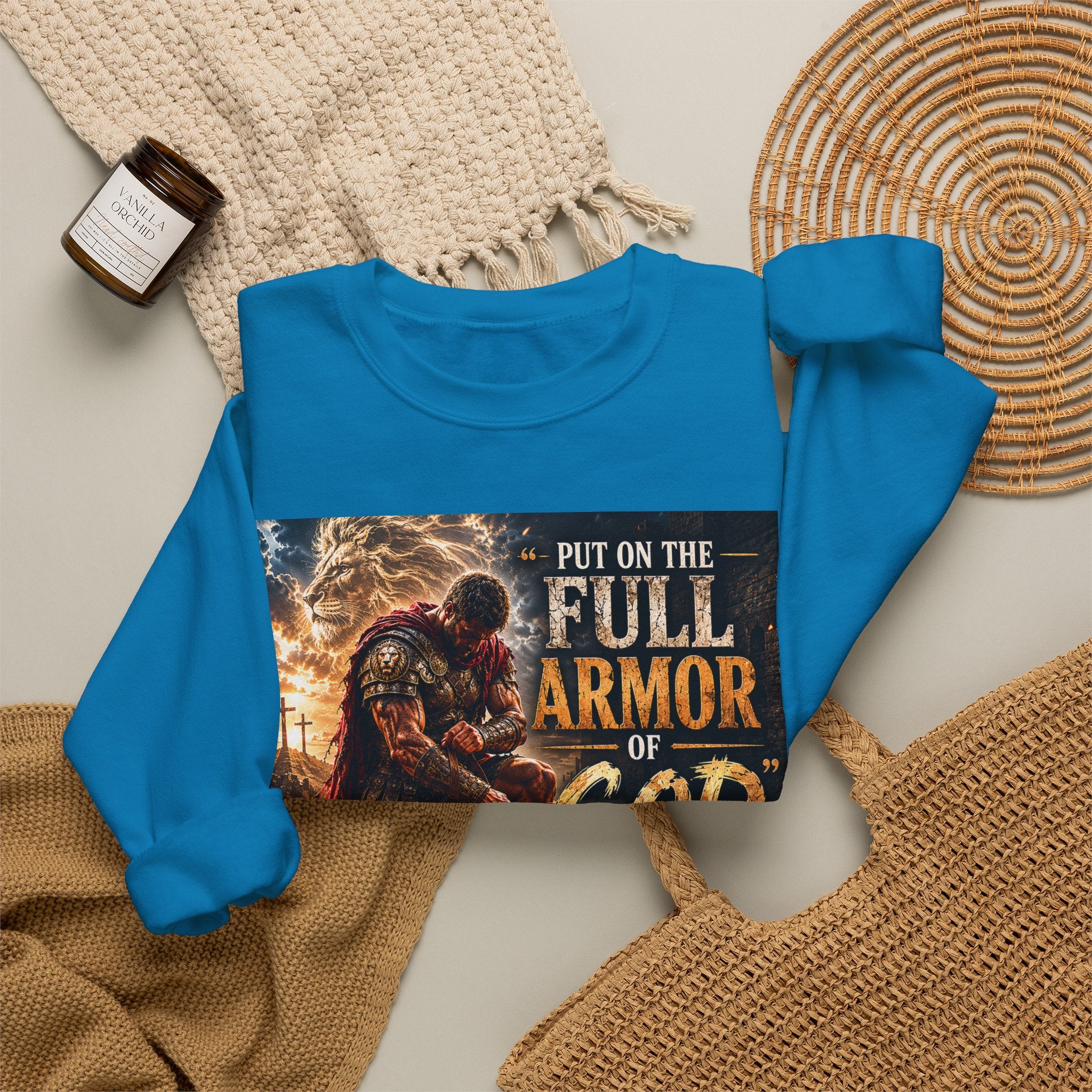 Full Armor of God sweatshirt | Christian faith scripture design