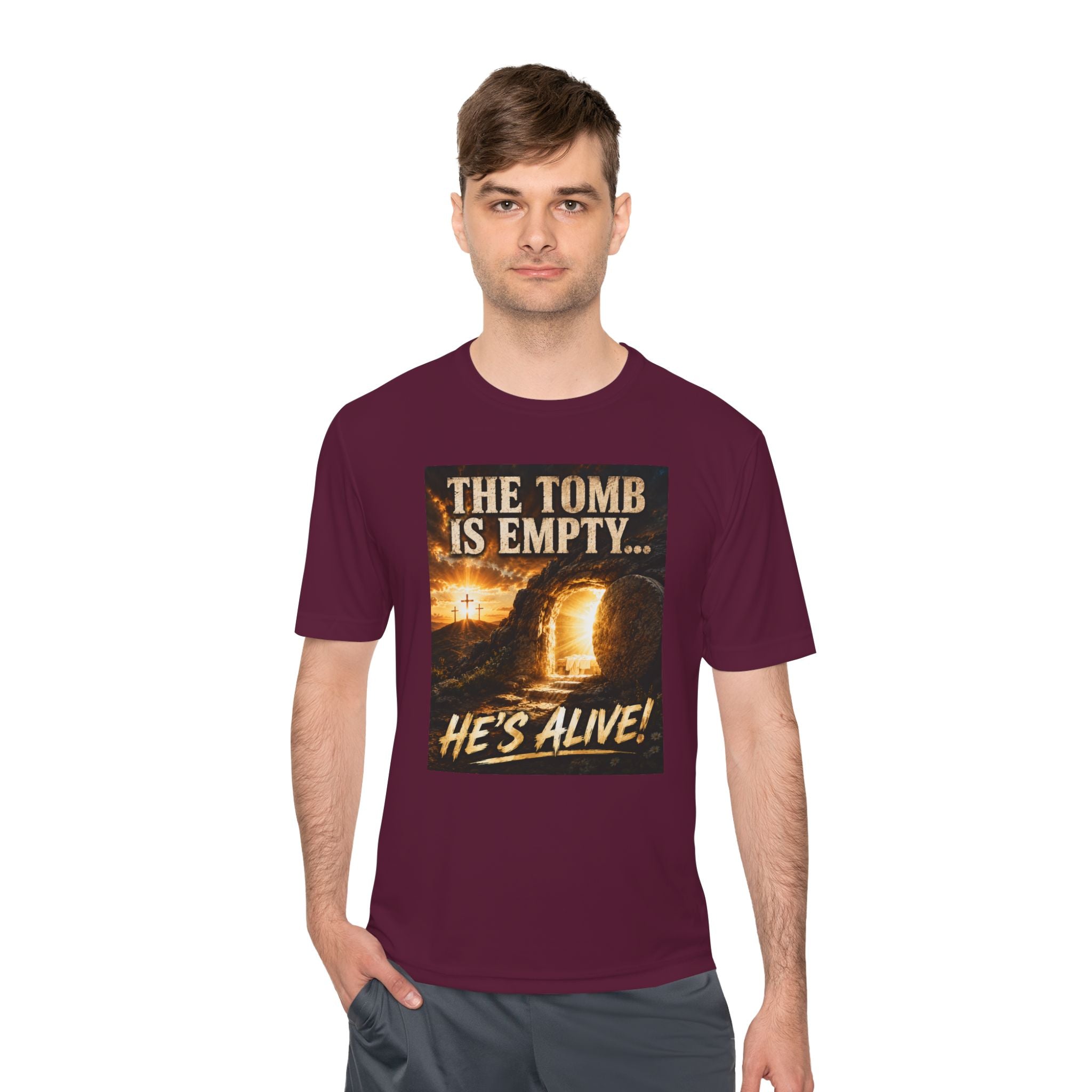 He’s Alive! Resurrection Tee — Christian Easter Shirt