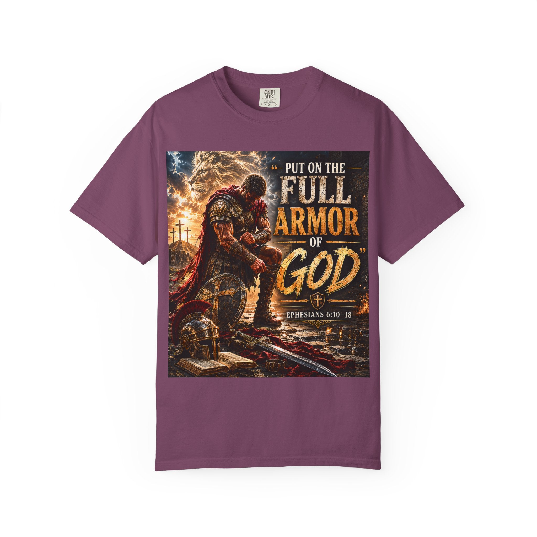 Christian Armor T-Shirt — "Put On The Full Armor of God" Faith Tee