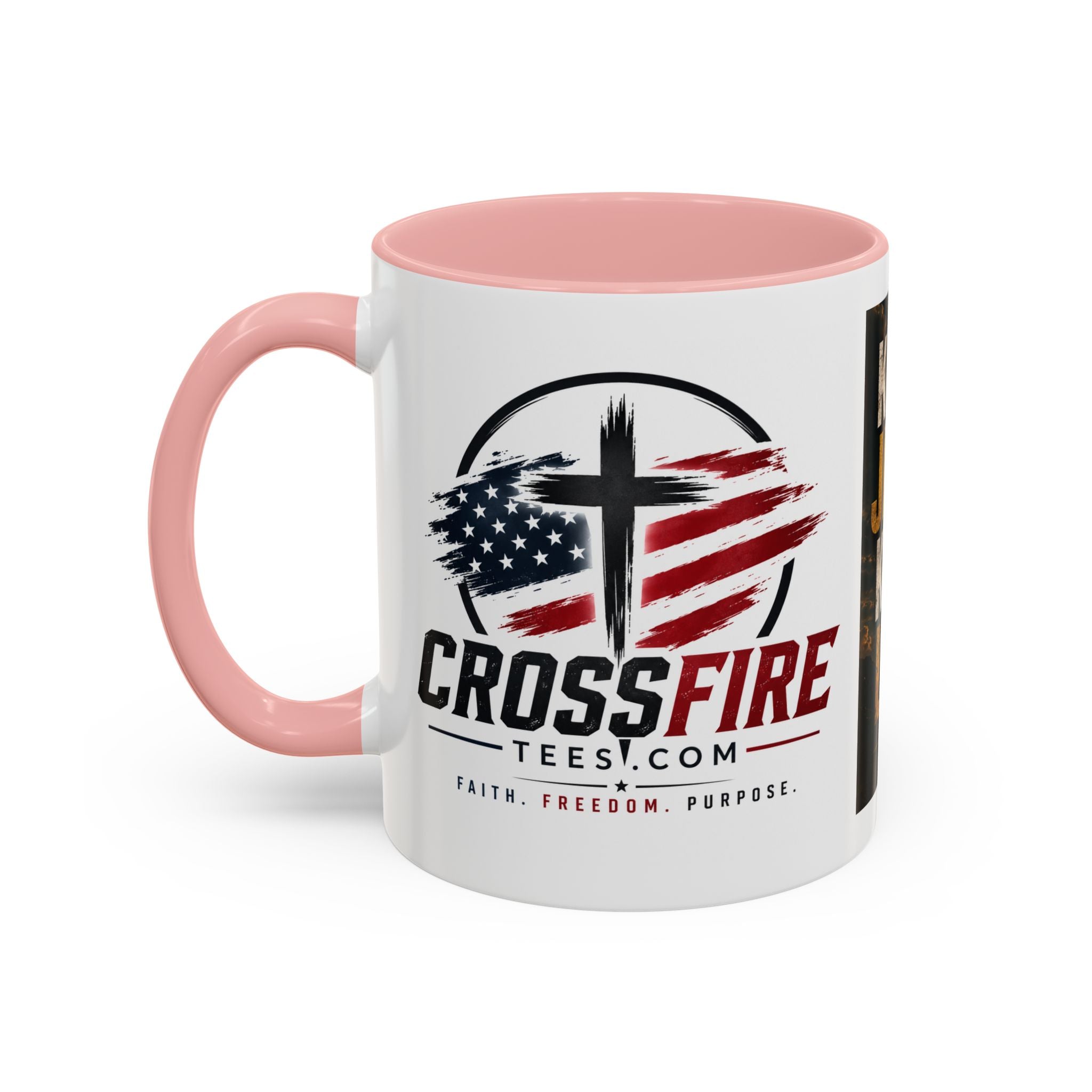 Know Jesus Know Life mug | Christian cross accent coffee mug