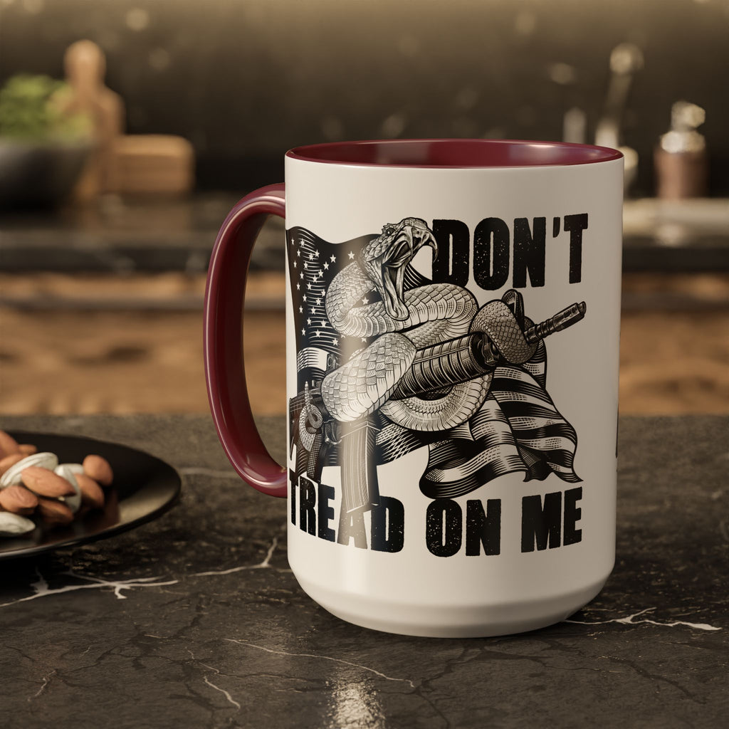 Don’t Tread on Me Mug | 11oz 15oz Colorful Ceramic
