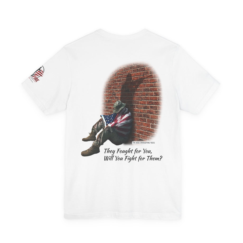 Veteran Awareness Tee — “Homeless Veteran” Patriotic Support T-Shirt