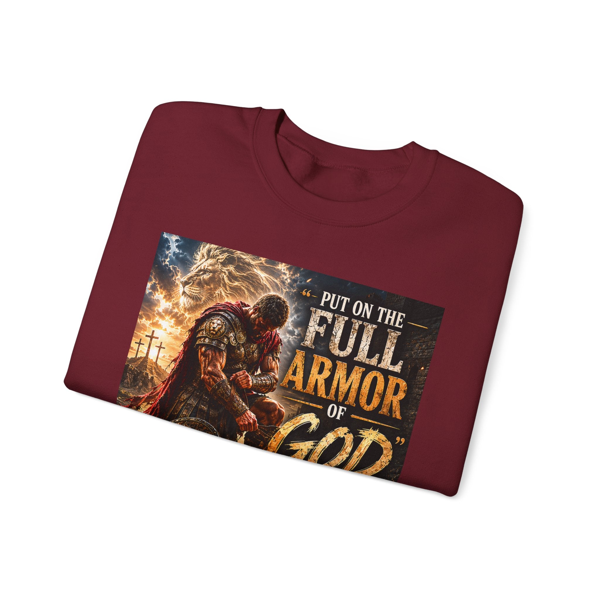 Full Armor of God sweatshirt | Christian faith scripture design