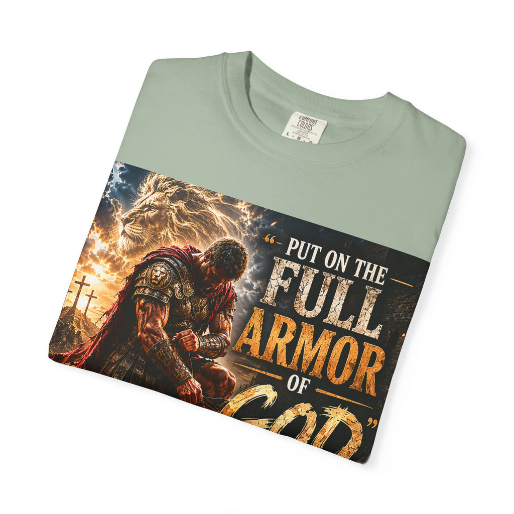 Christian Armor T-Shirt — "Put On The Full Armor of God" Faith Tee