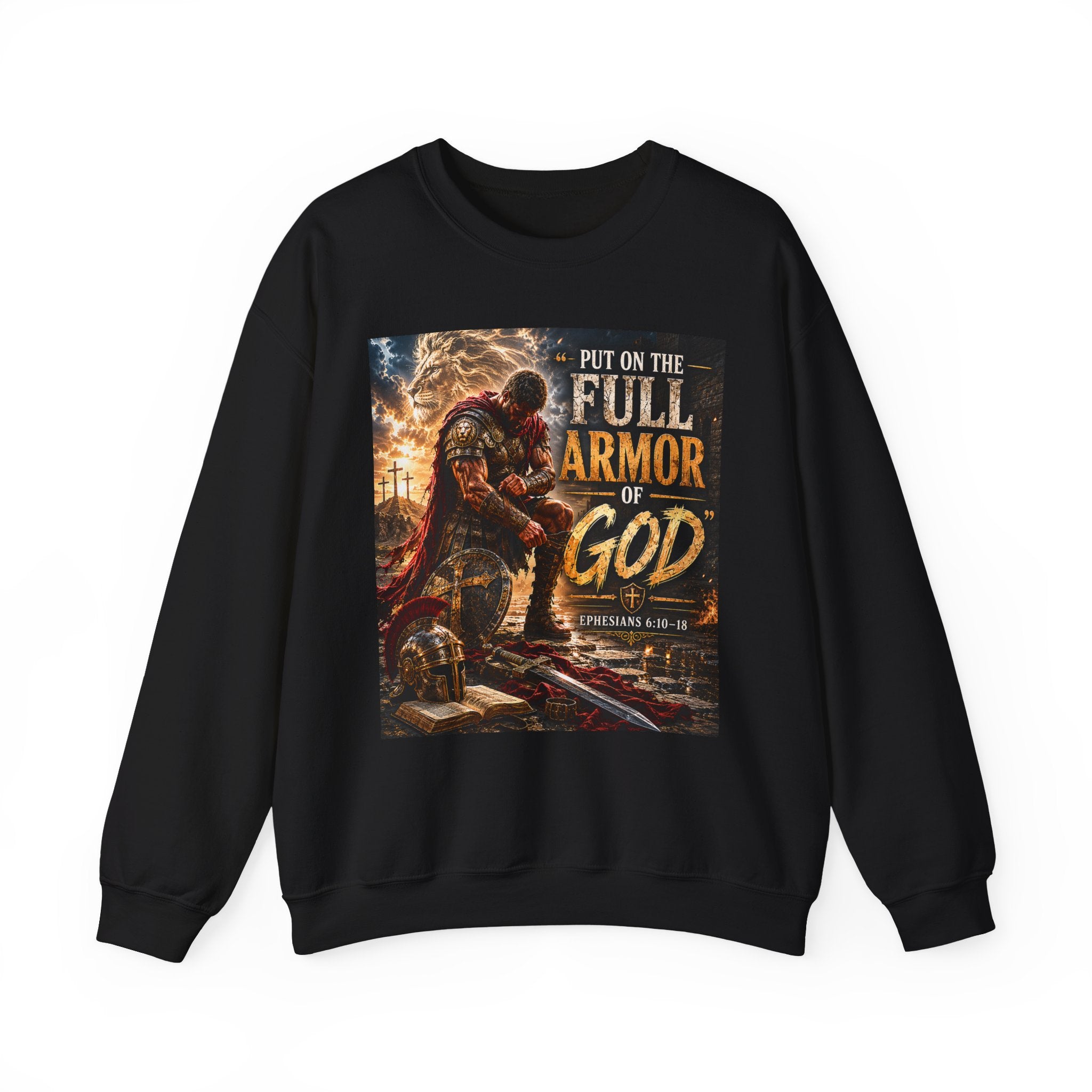 Full Armor of God sweatshirt | Christian faith scripture design