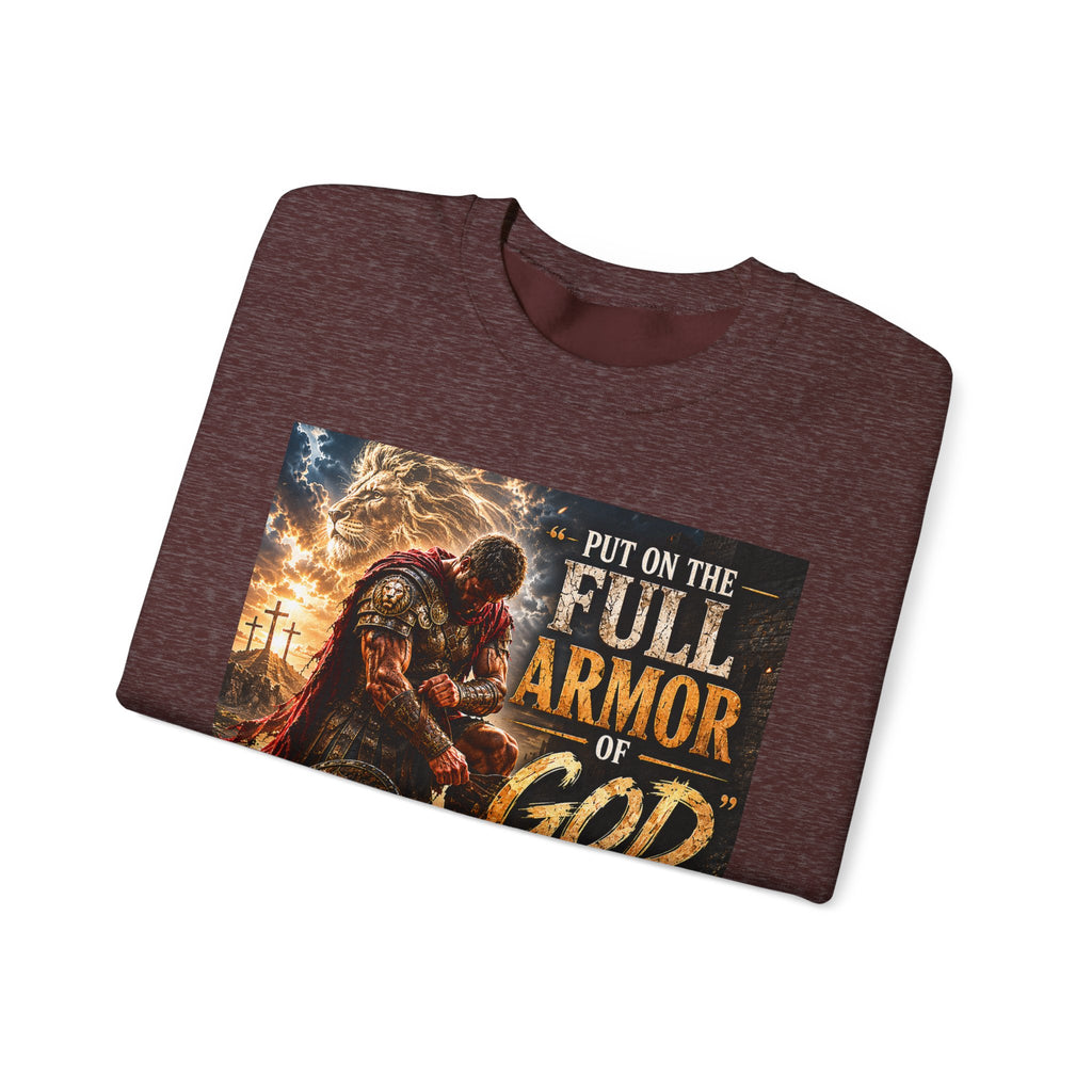 Full Armor of God sweatshirt | Christian faith scripture design