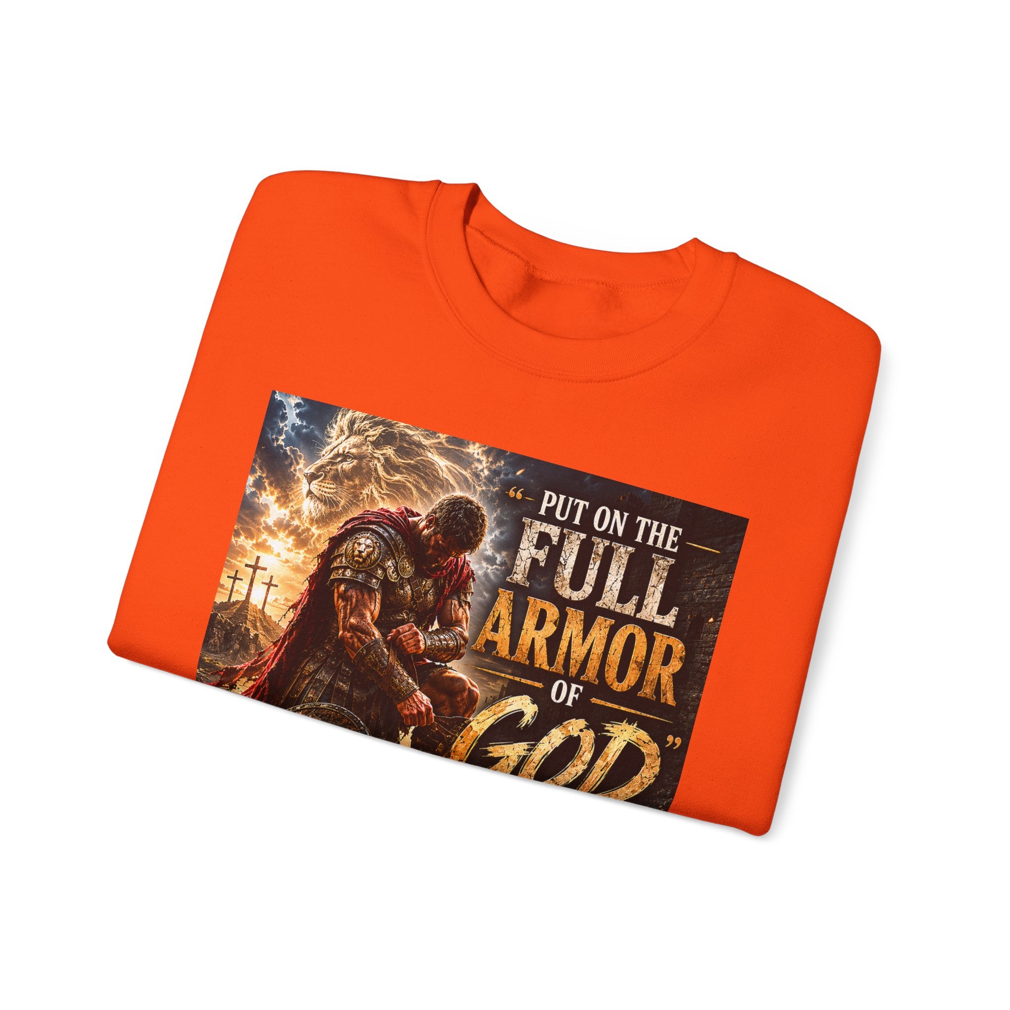 Full Armor of God sweatshirt | Christian faith scripture design