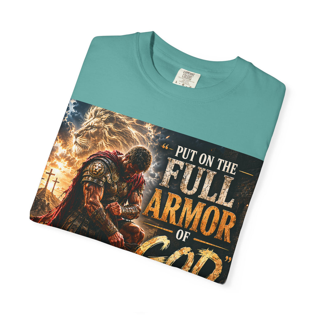 Christian Armor T-Shirt — "Put On The Full Armor of God" Faith Tee
