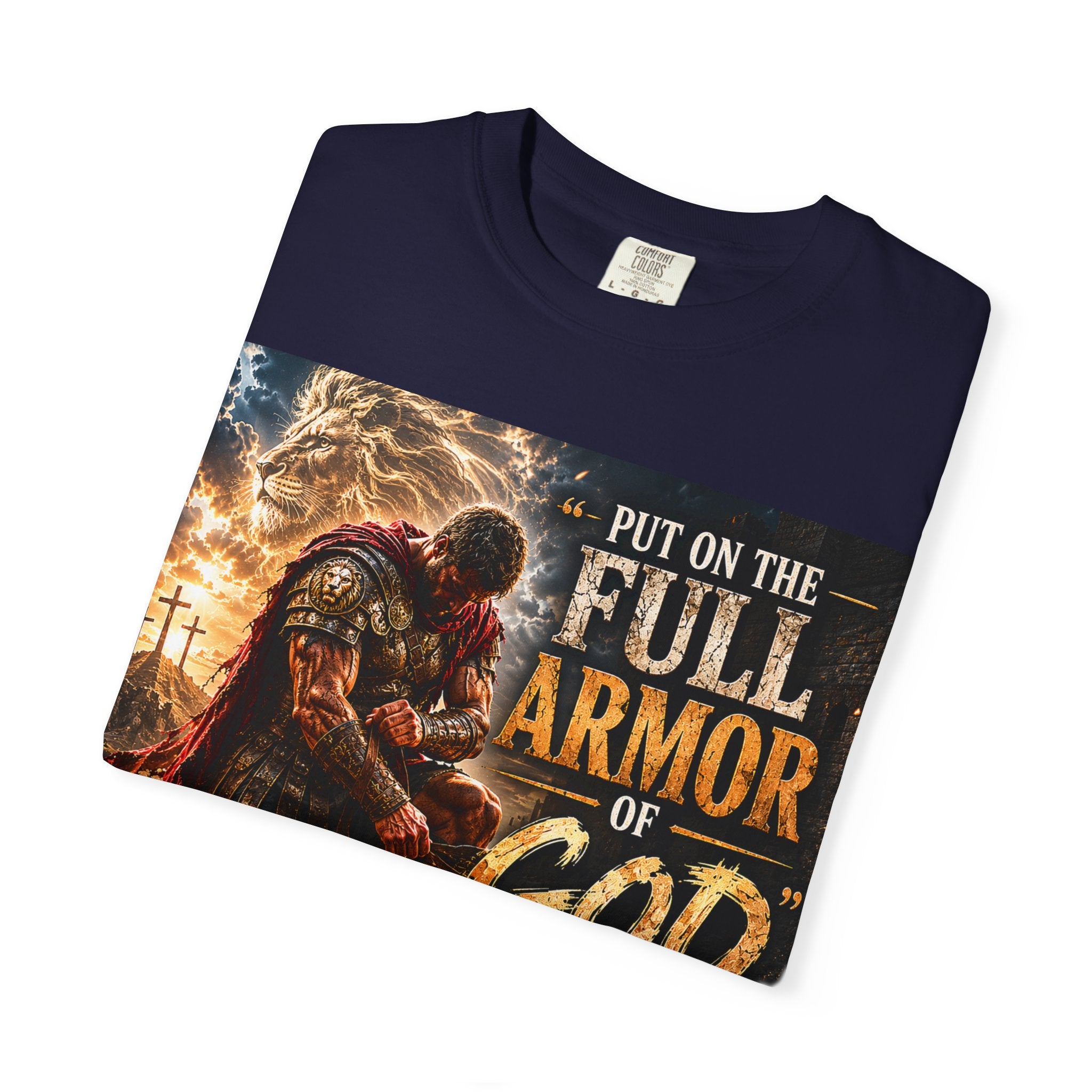 Christian Armor T-Shirt — "Put On The Full Armor of God" Faith Tee
