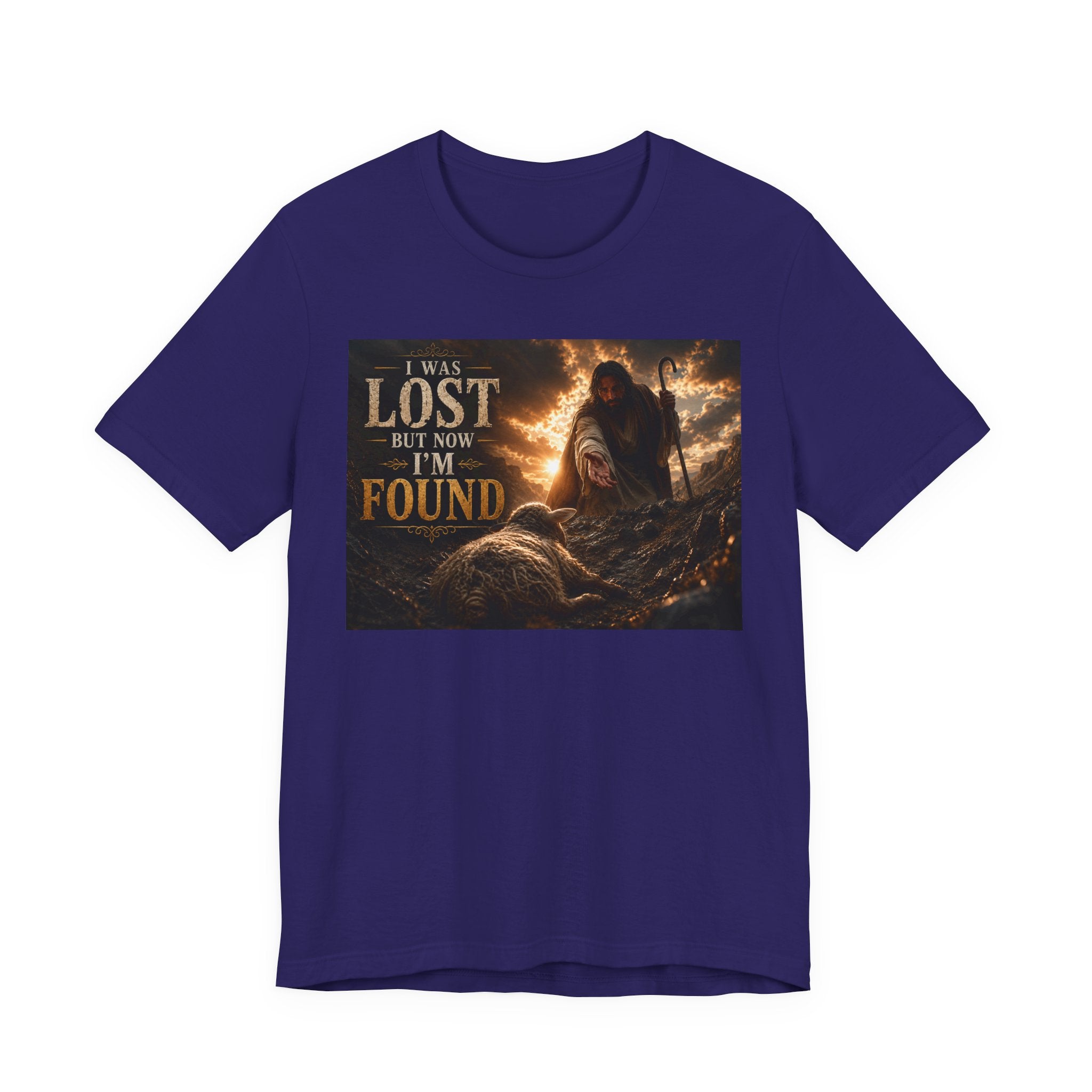 I Was Lost But Now I'm Found T-Shirt | Christian Jesus Faith Tee