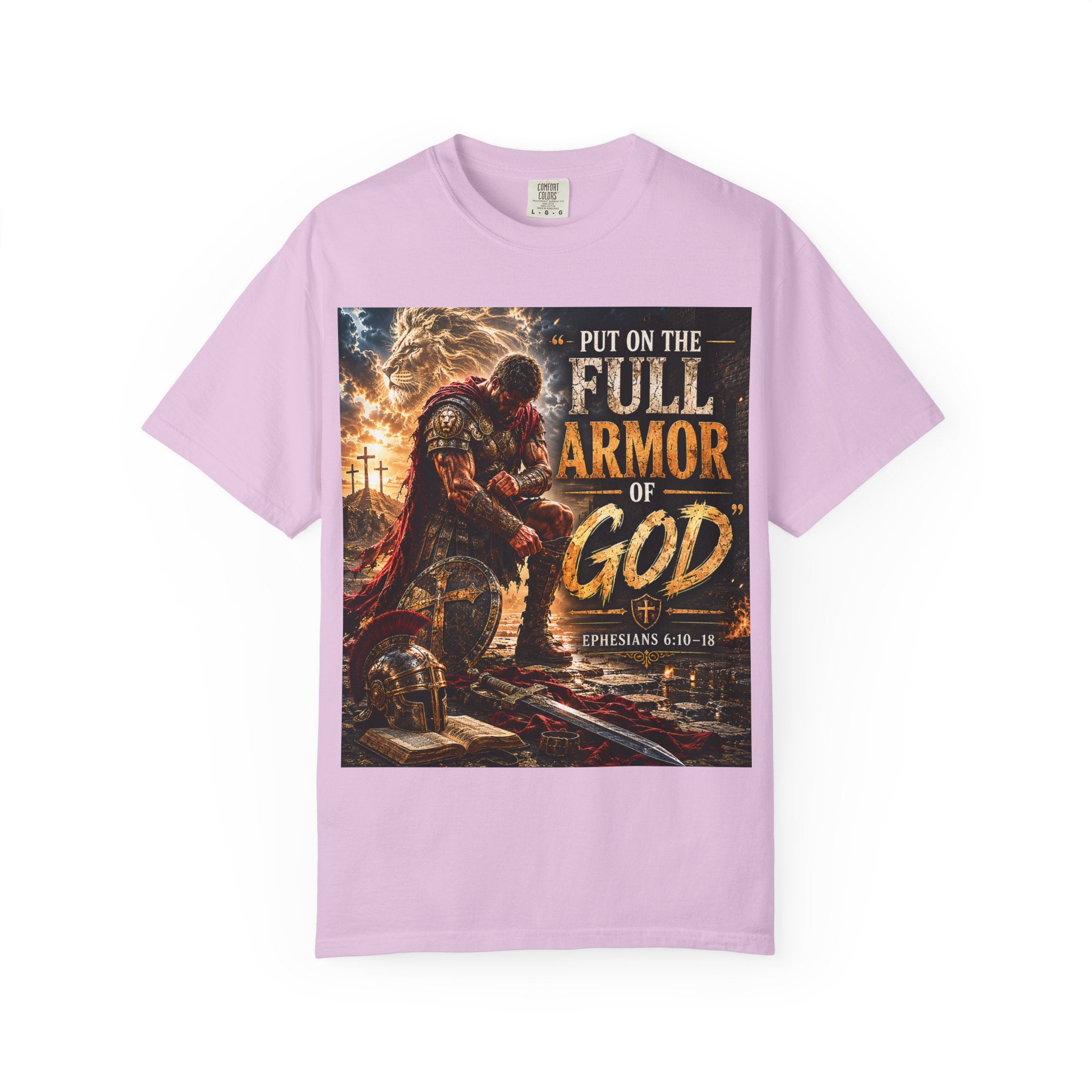 Christian Armor T-Shirt — "Put On The Full Armor of God" Faith Tee
