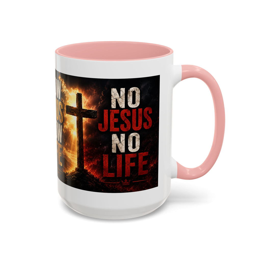 Know Jesus Know Life mug | Christian cross accent coffee mug