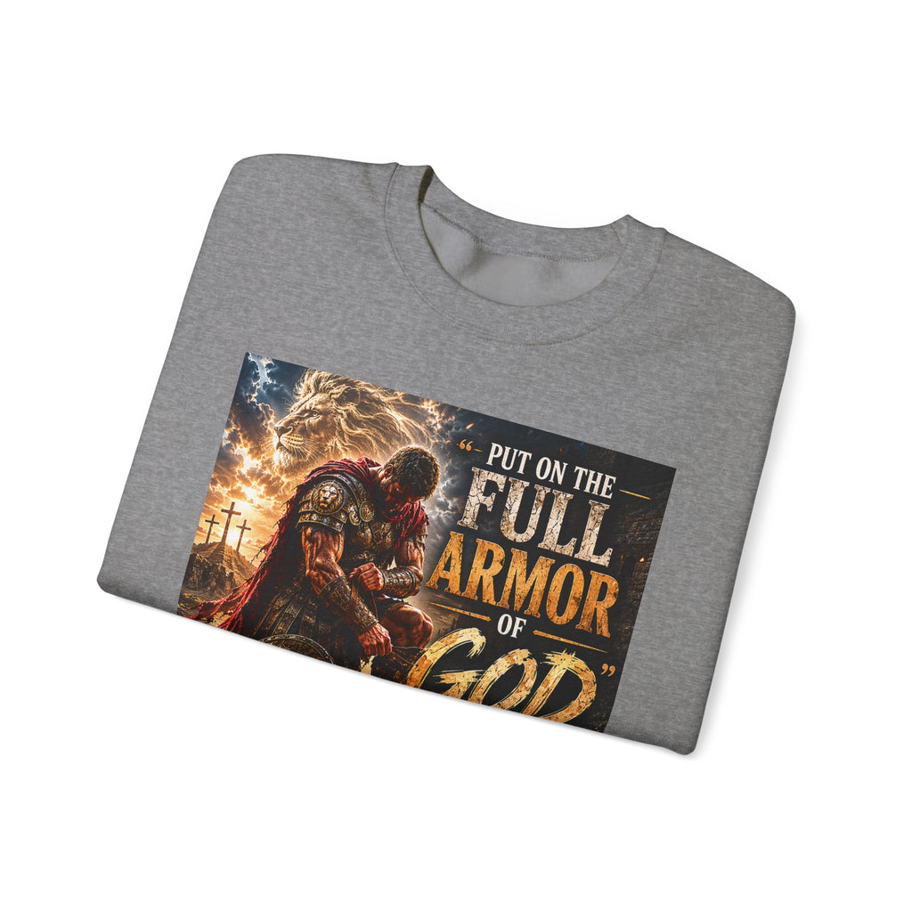 Full Armor of God sweatshirt | Christian faith scripture design