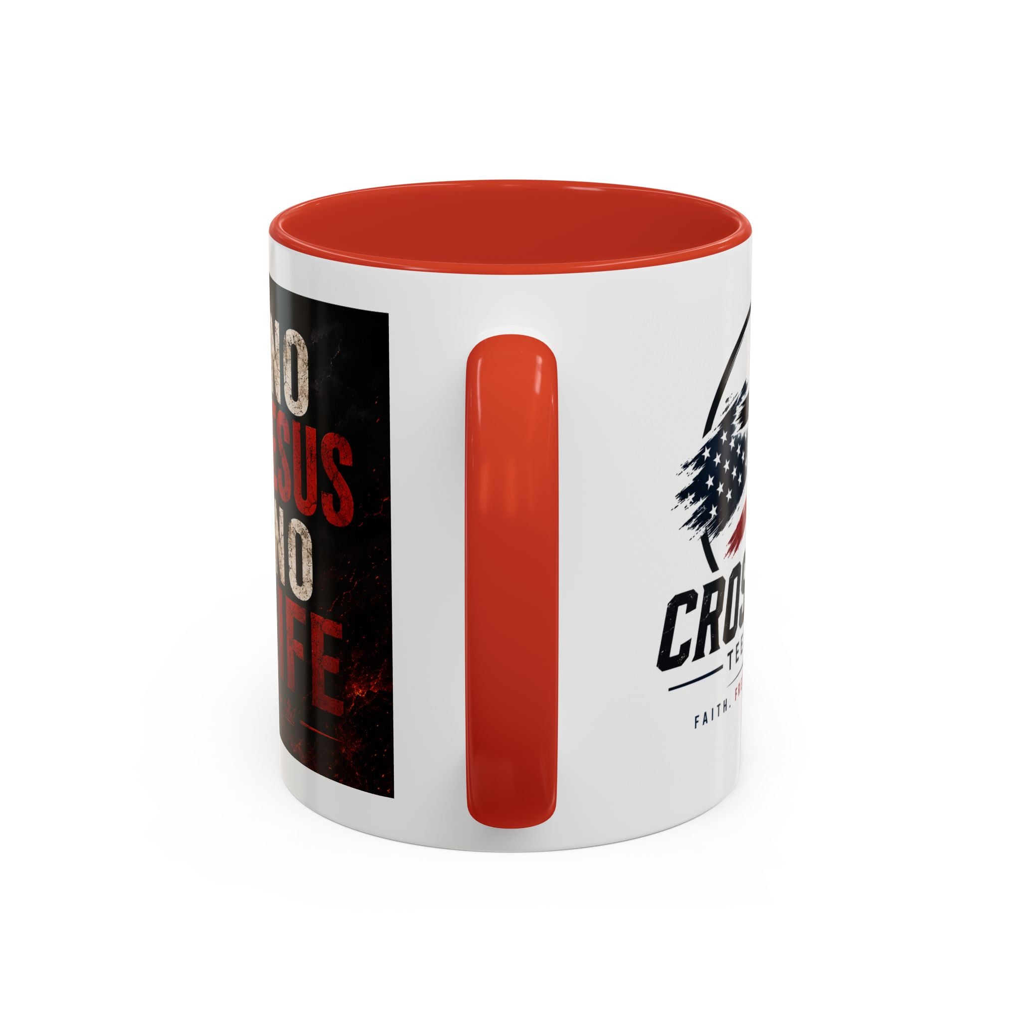 Know Jesus Know Life mug | Christian cross accent coffee mug