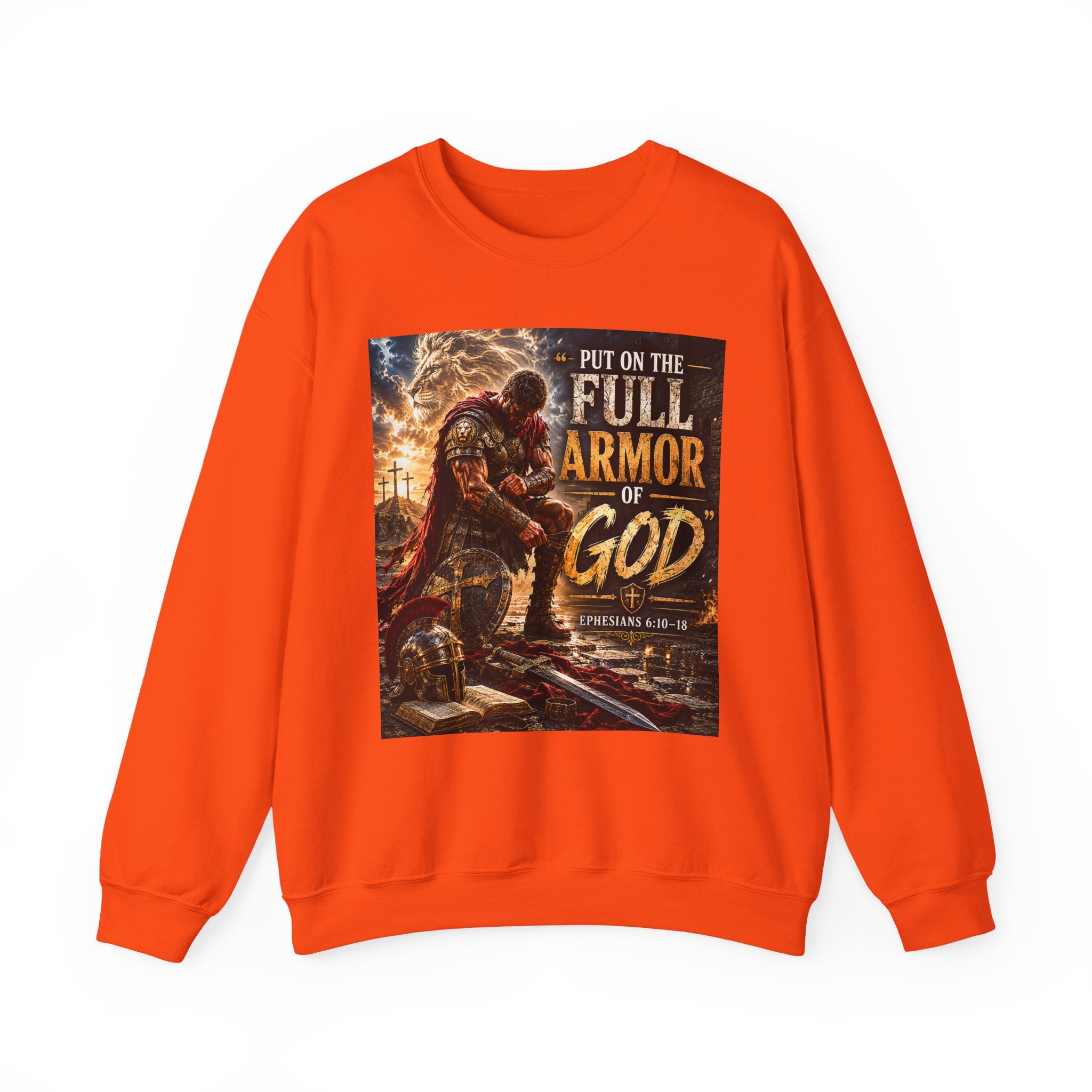 Full Armor of God sweatshirt | Christian faith scripture design