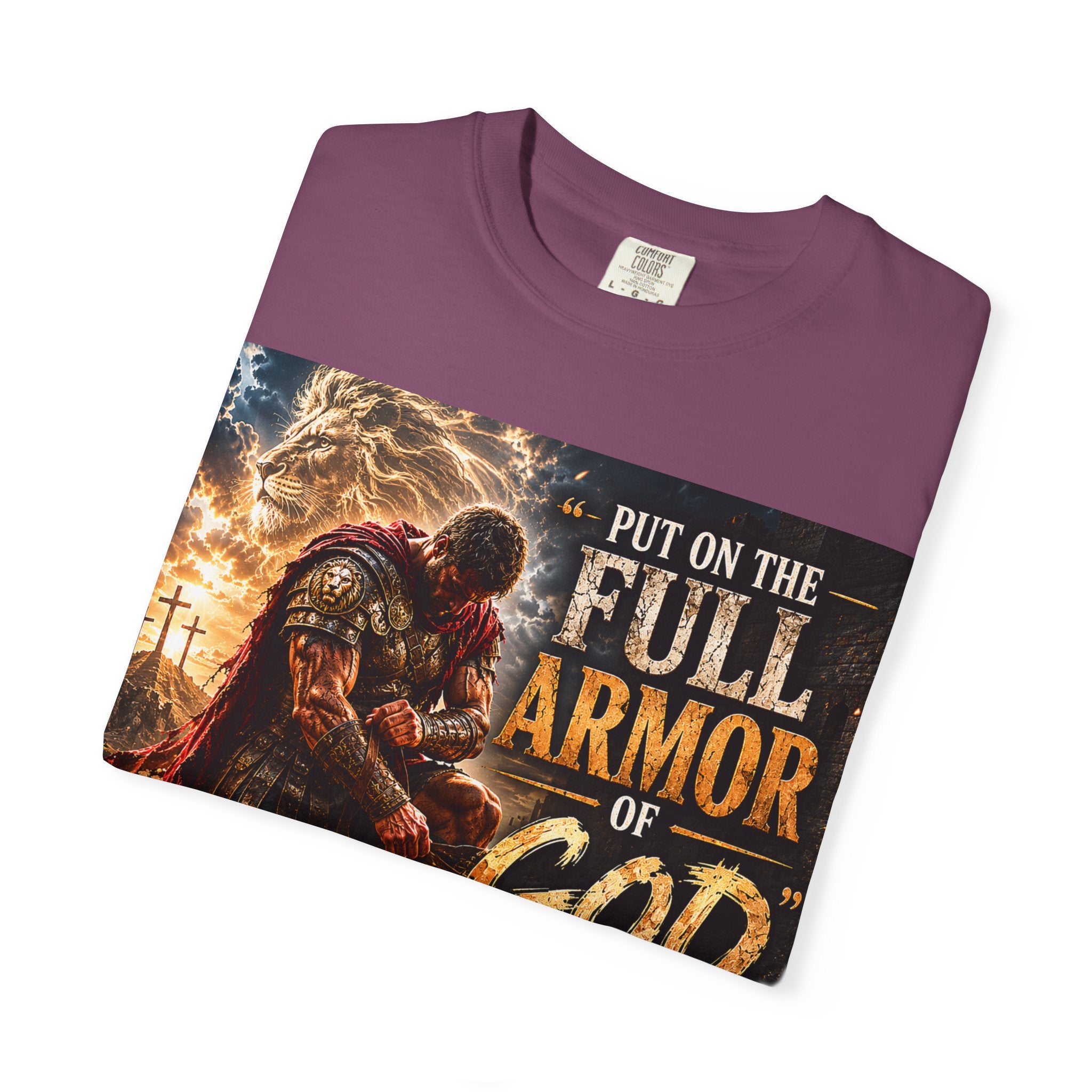 Christian Armor T-Shirt — "Put On The Full Armor of God" Faith Tee