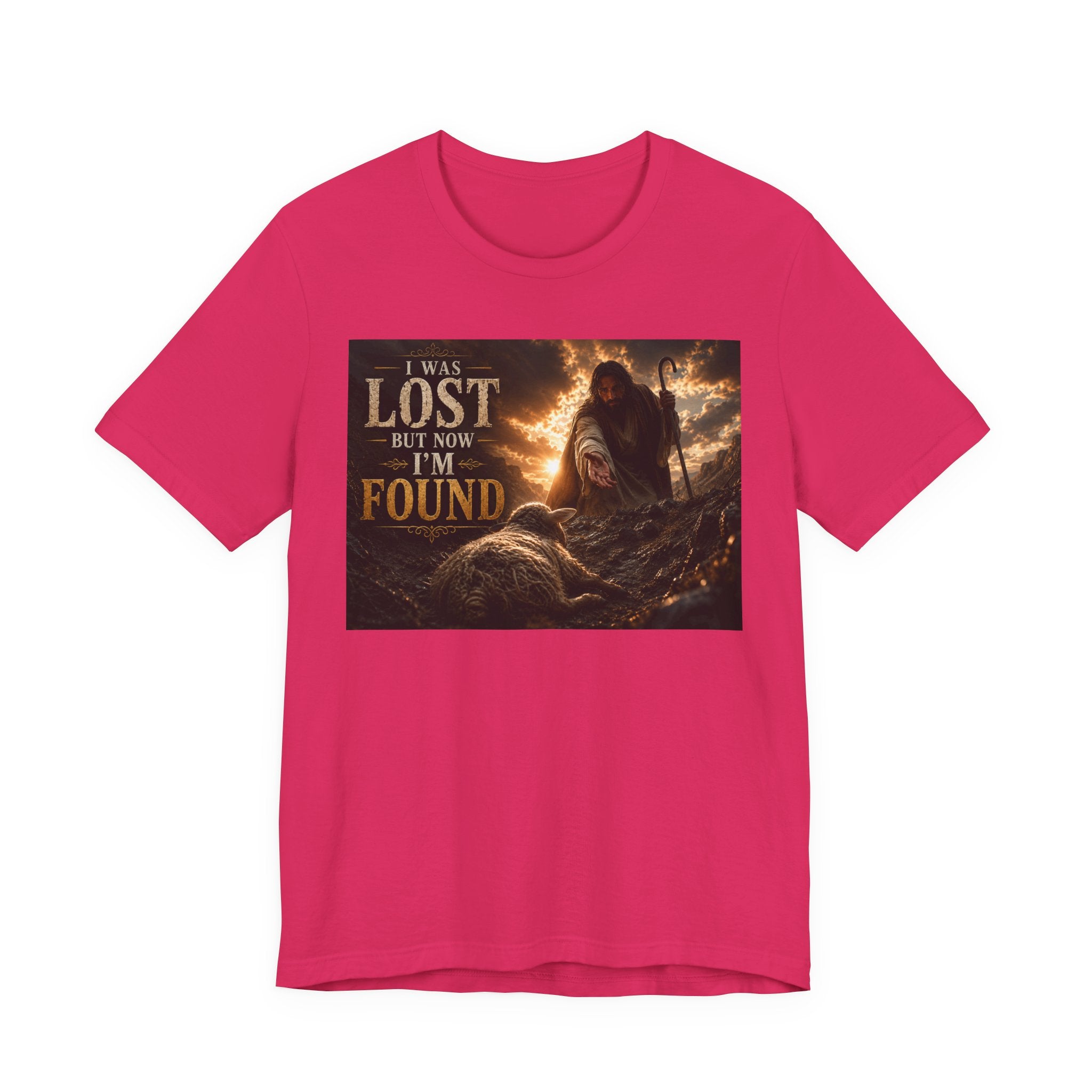 I Was Lost But Now I'm Found T-Shirt | Christian Jesus Faith Tee