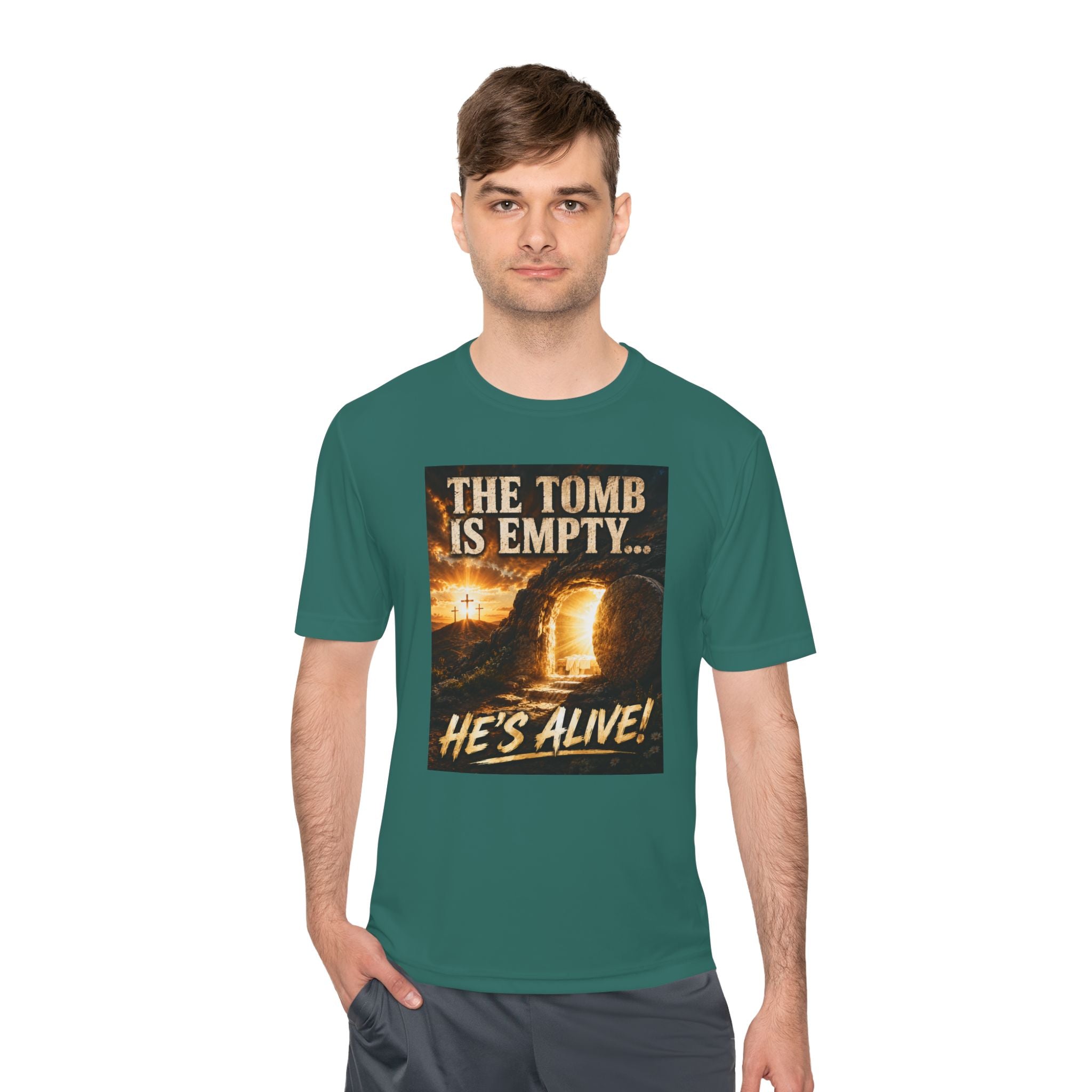 He’s Alive! Resurrection Tee — Christian Easter Shirt