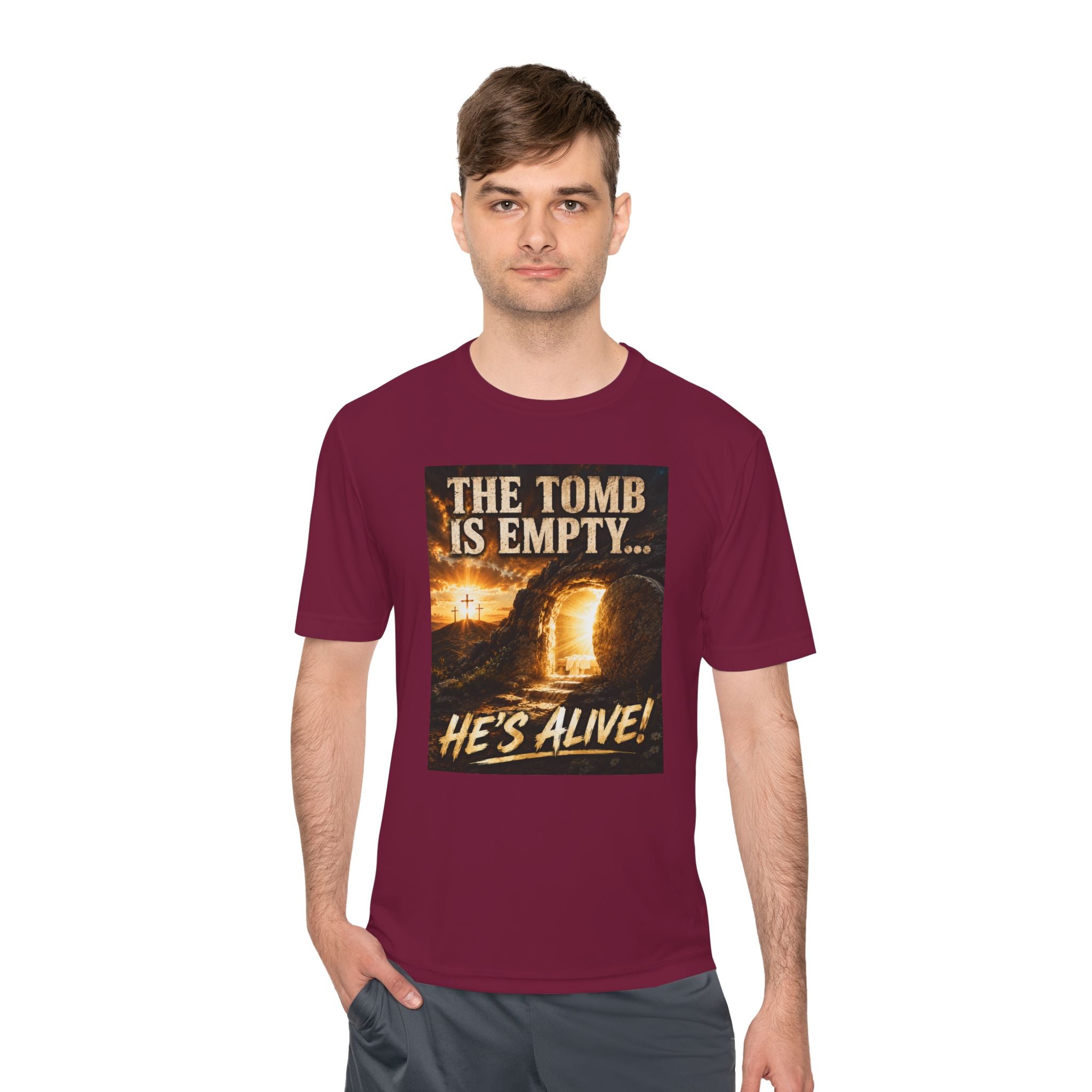 He’s Alive! Resurrection Tee — Christian Easter Shirt