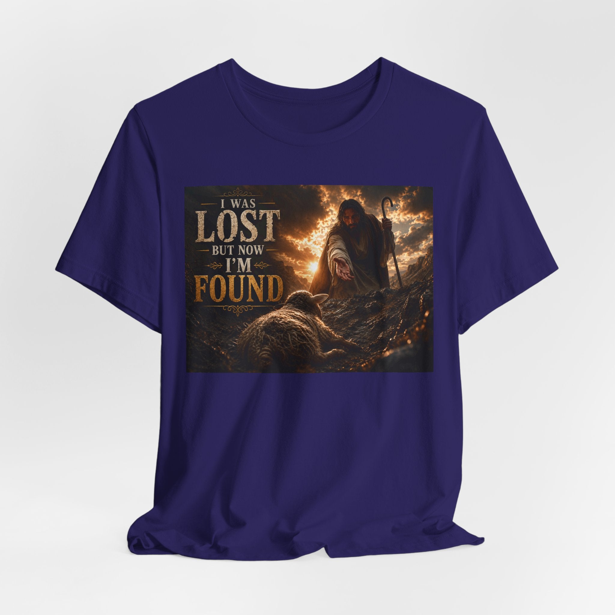 I Was Lost But Now I'm Found T-Shirt | Christian Jesus Faith Tee