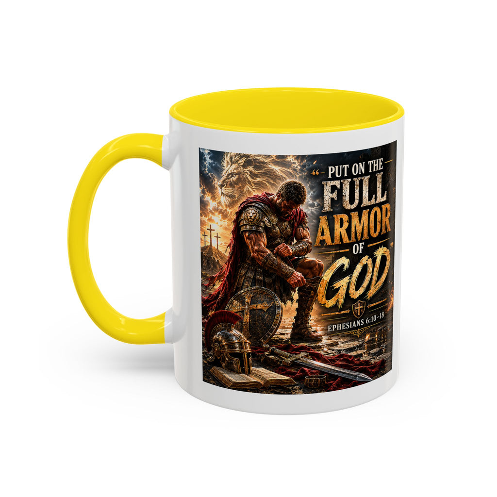 Put on the Armor of God Accent Coffee Mug —  (11/15oz)