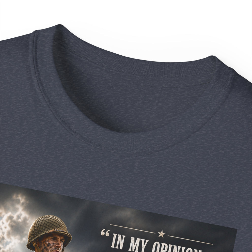 Soldier with Rifle Quote T-Shirt | Military Vintage Warfare Tee
