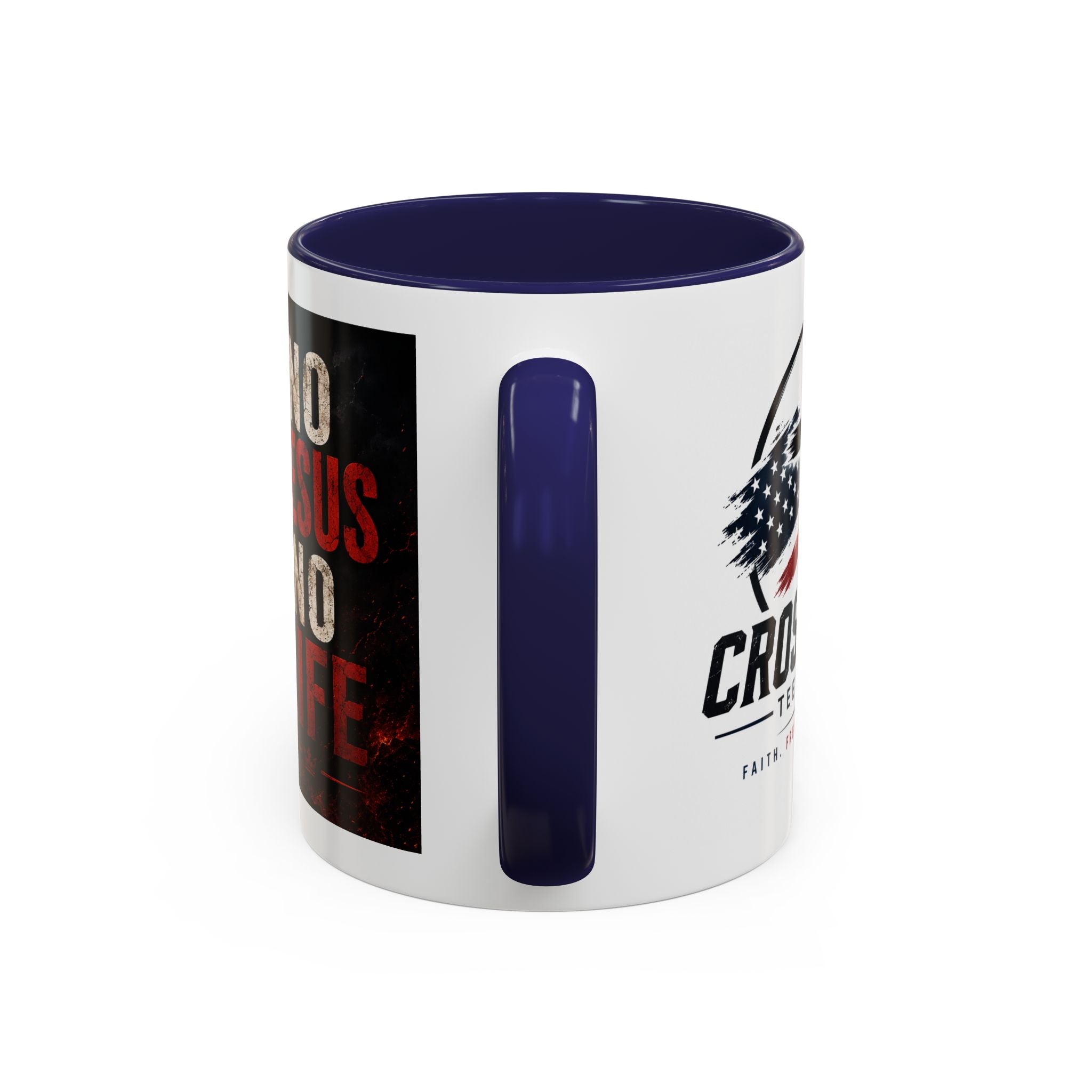 Know Jesus Know Life mug | Christian cross accent coffee mug