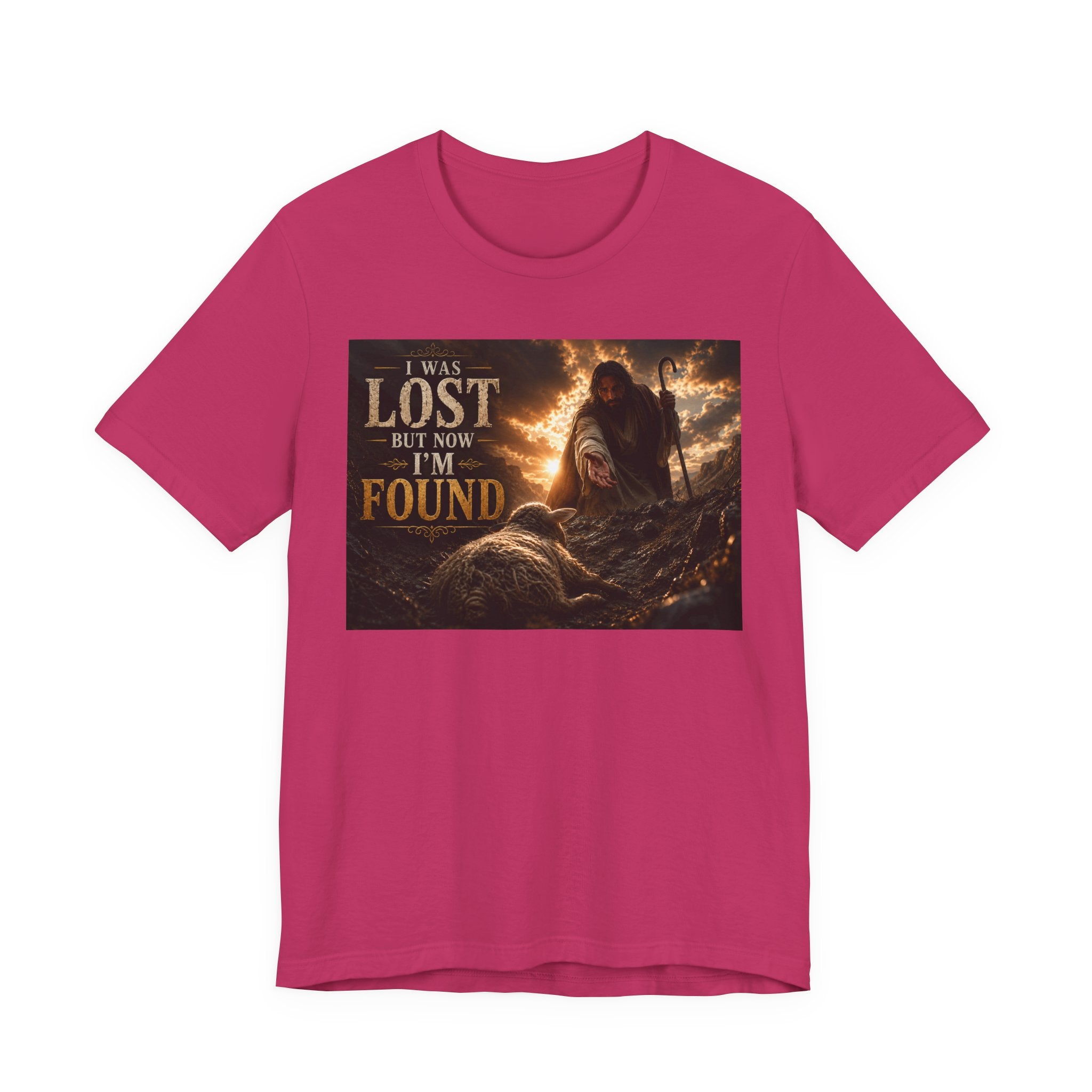 I Was Lost But Now I'm Found T-Shirt | Christian Jesus Faith Tee
