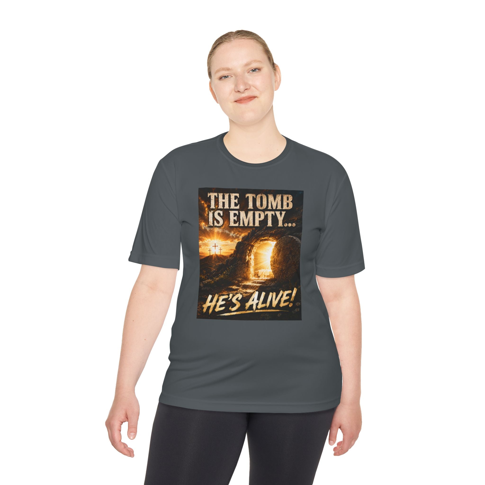 He’s Alive! Resurrection Tee — Christian Easter Shirt