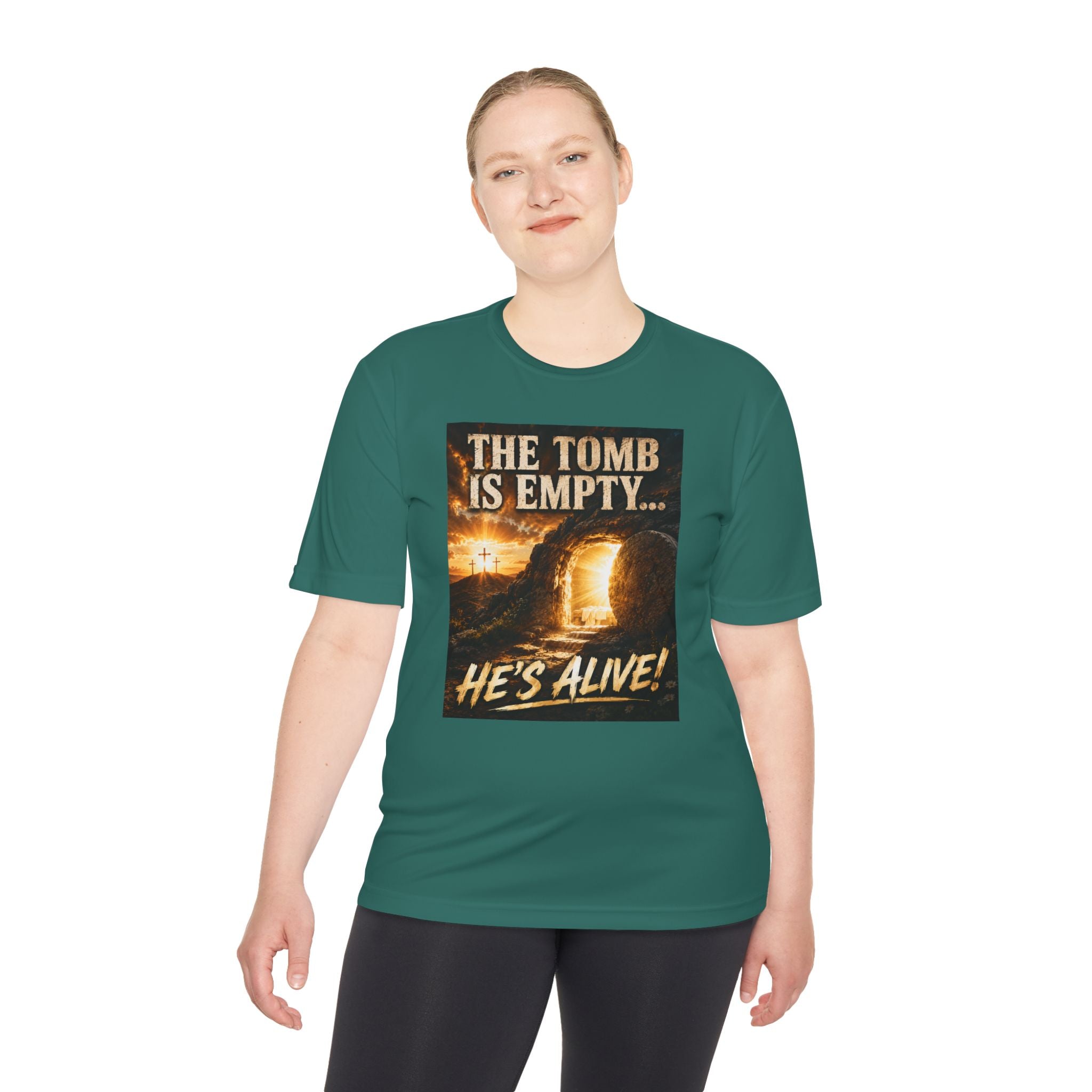 He’s Alive! Resurrection Tee — Christian Easter Shirt