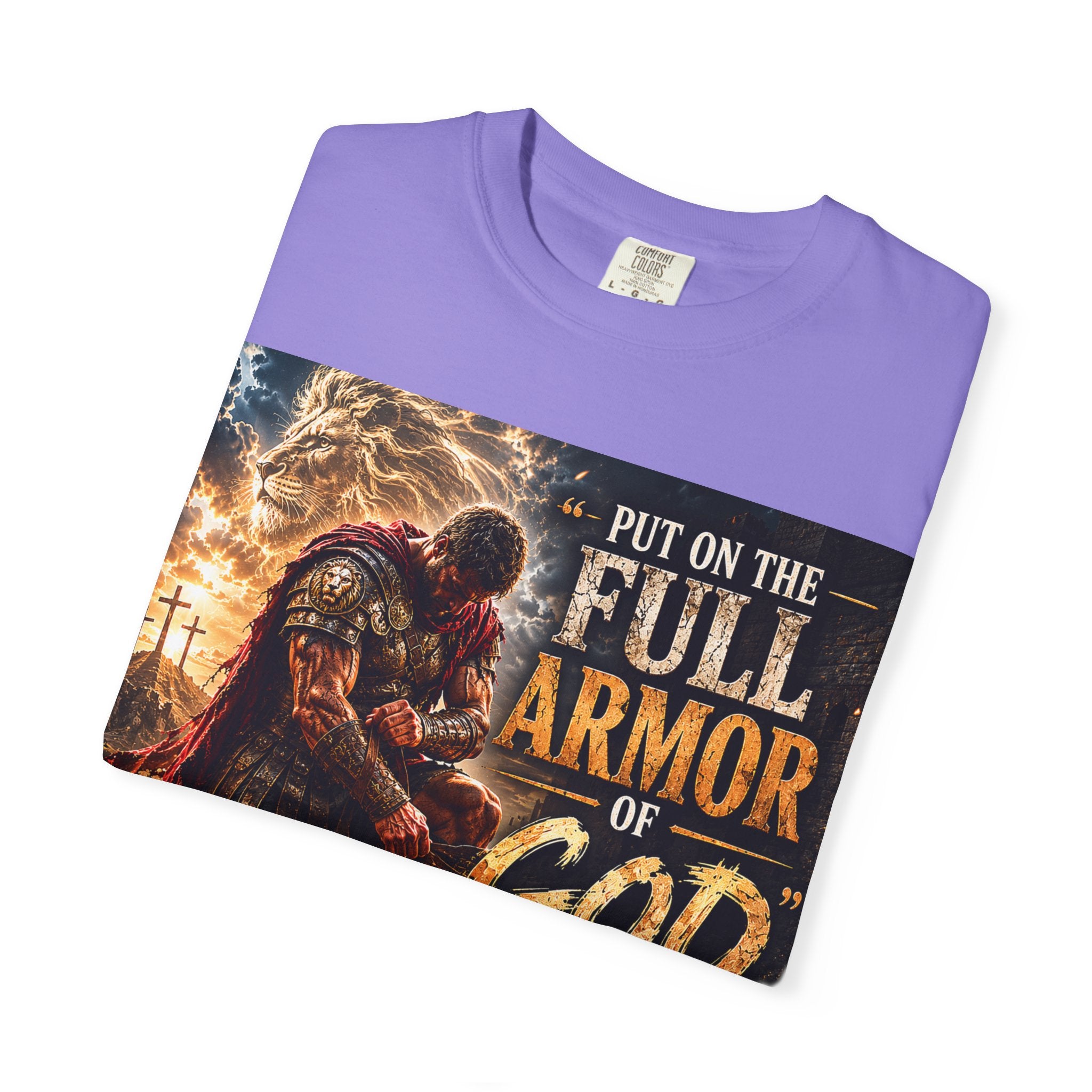 Christian Armor T-Shirt — "Put On The Full Armor of God" Faith Tee
