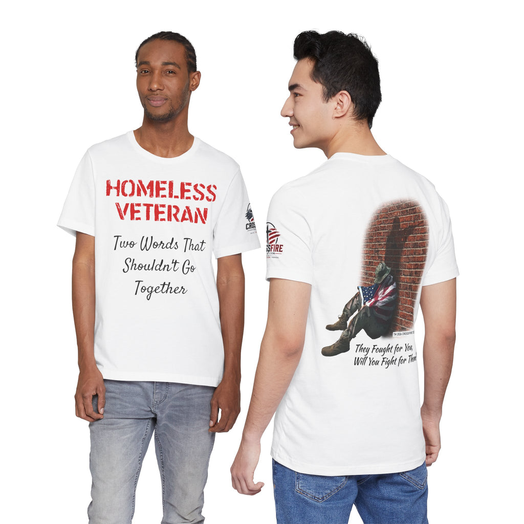 Veteran Awareness Tee — “Homeless Veteran” Patriotic Support T-Shirt