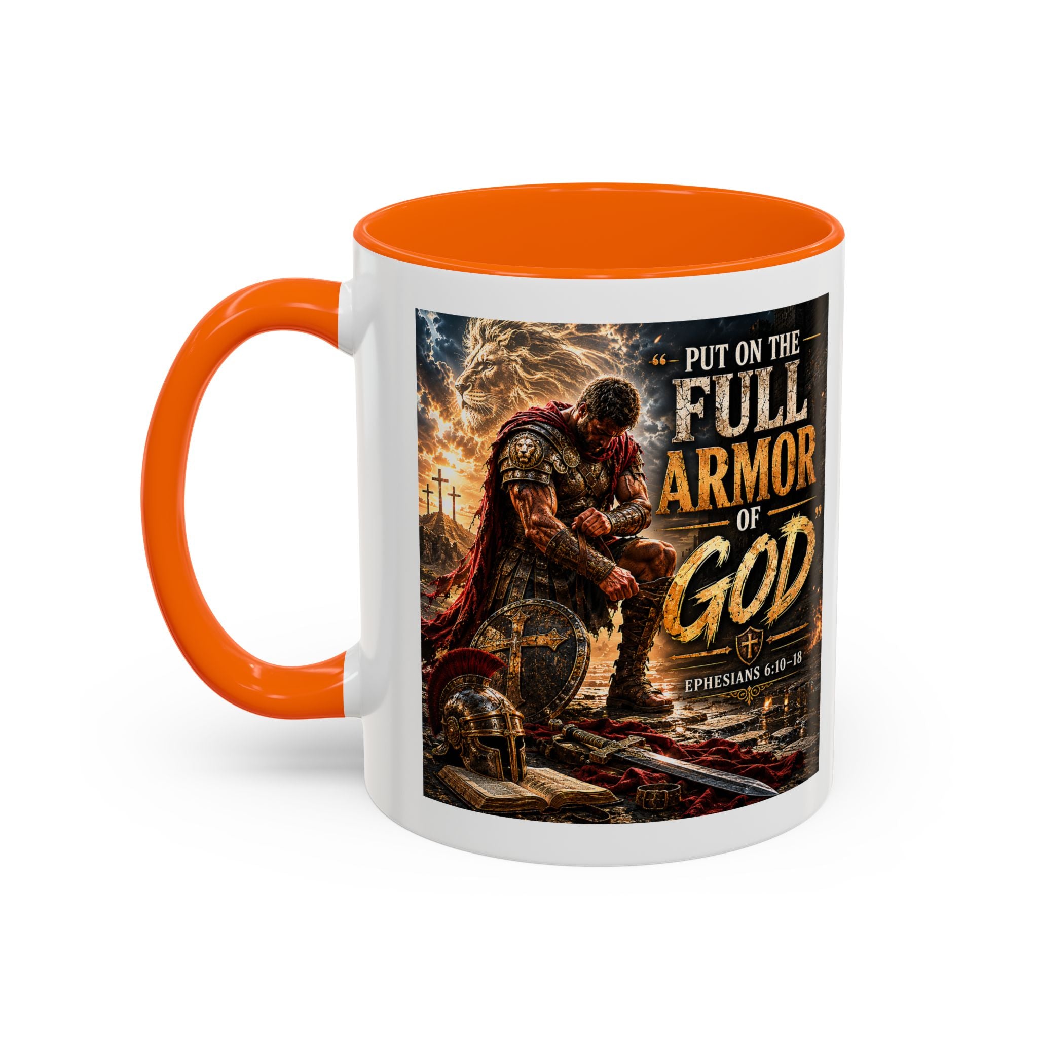 Put on the Armor of God Accent Coffee Mug —  (11/15oz)