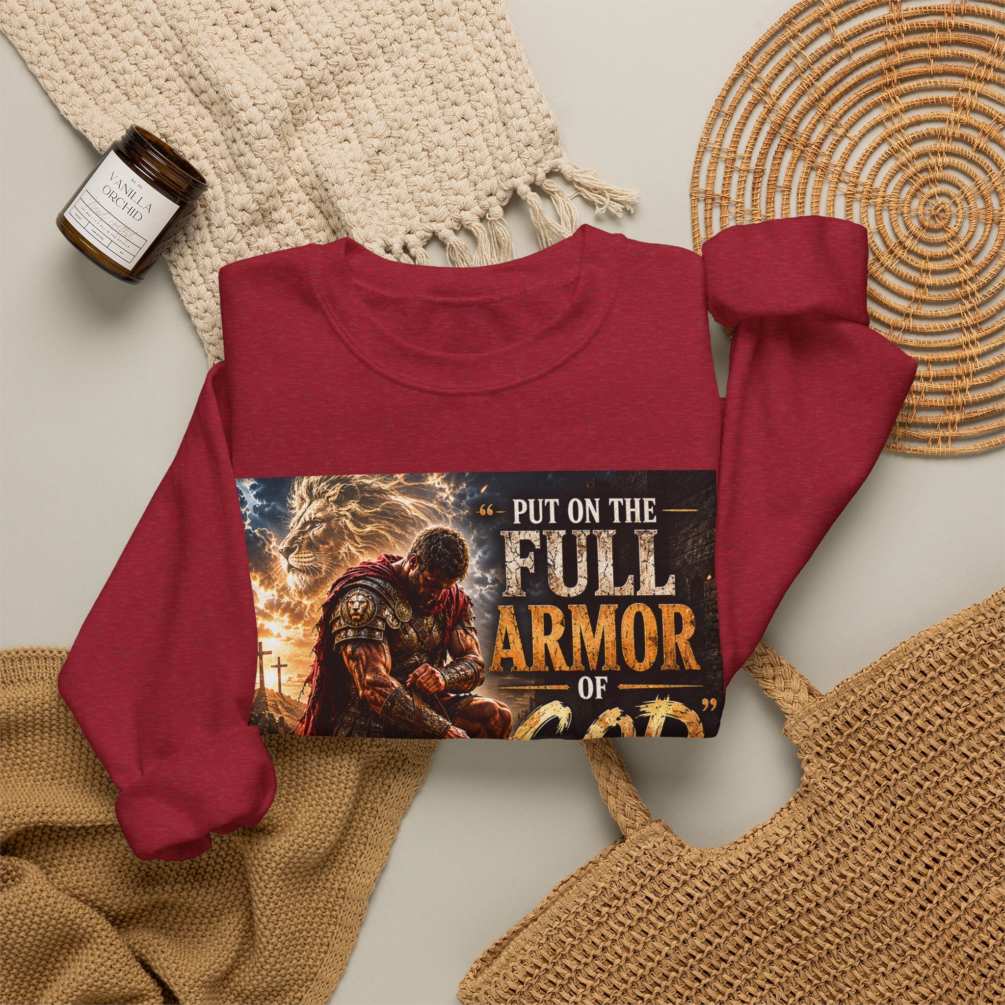 Full Armor of God sweatshirt | Christian faith scripture design